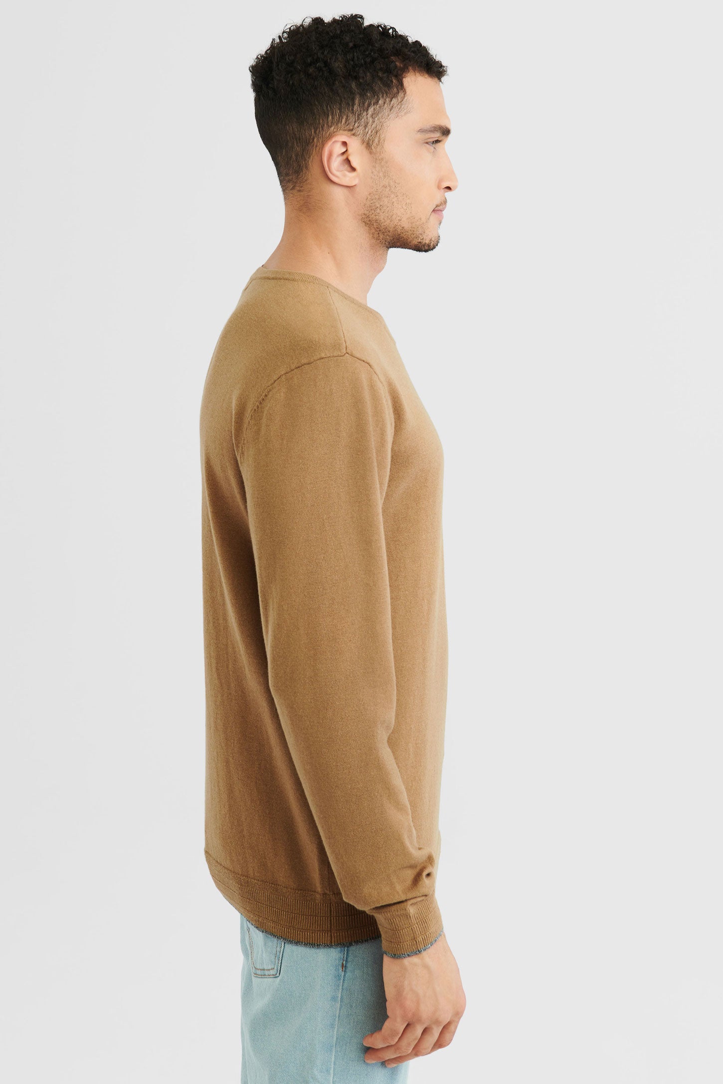 Chandail tricot - Homme && CHAMEAU