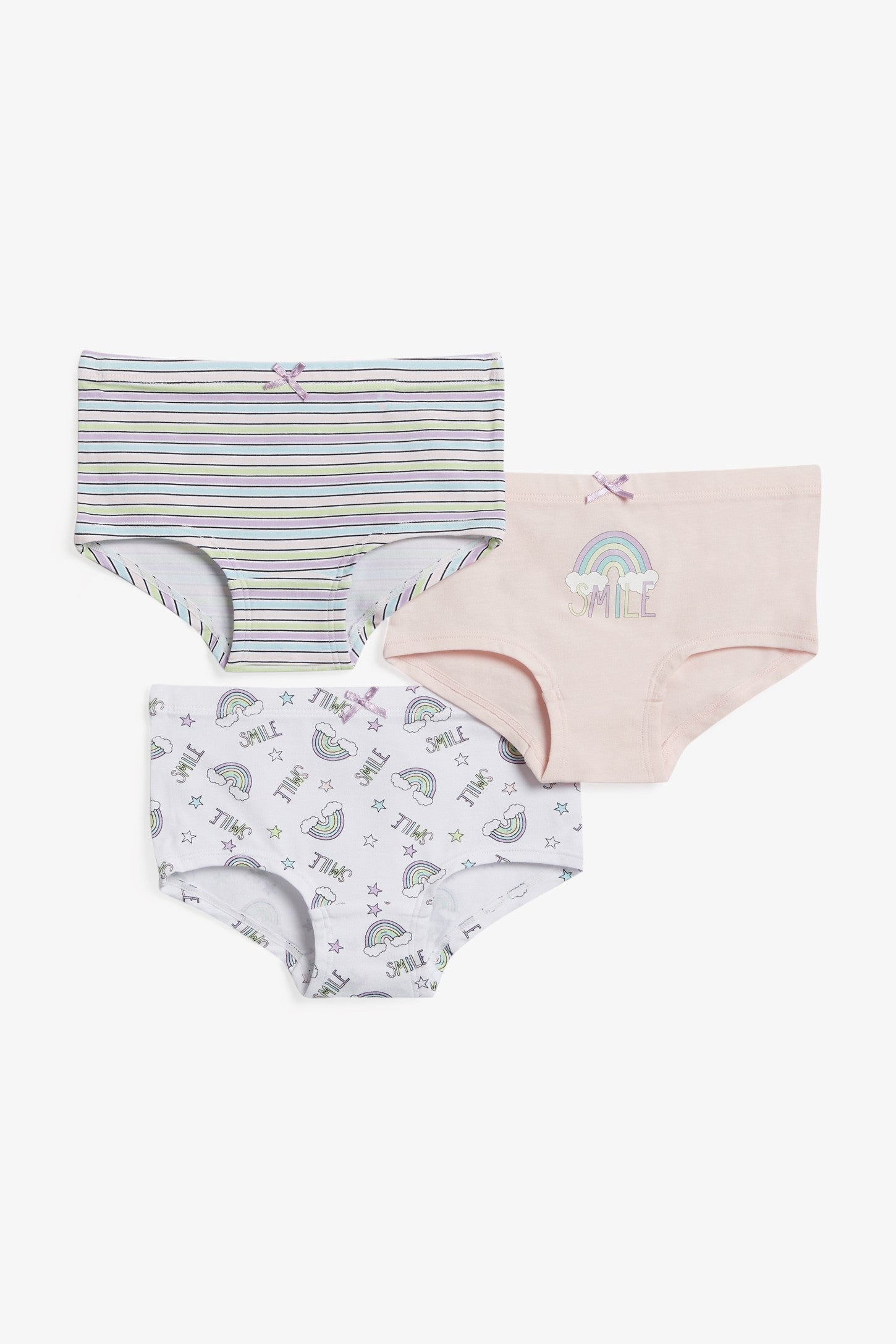 Lot de 3 culottes en coton - Enfant fille && NATUREL