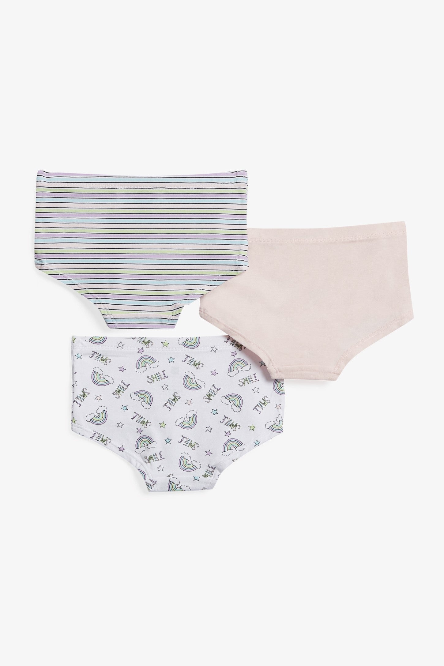 Lot de 3 culottes en coton - Enfant fille && NATUREL