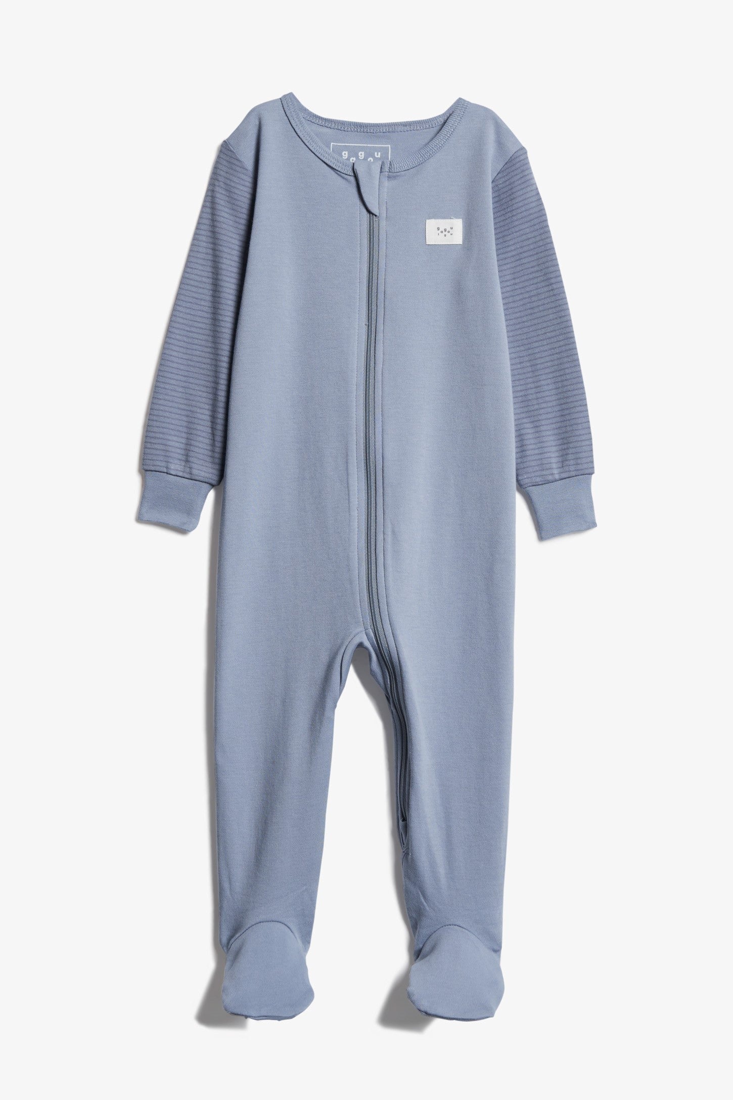 Pyjama 1-pièce imprimé, coton bio - Bébé && BLEU