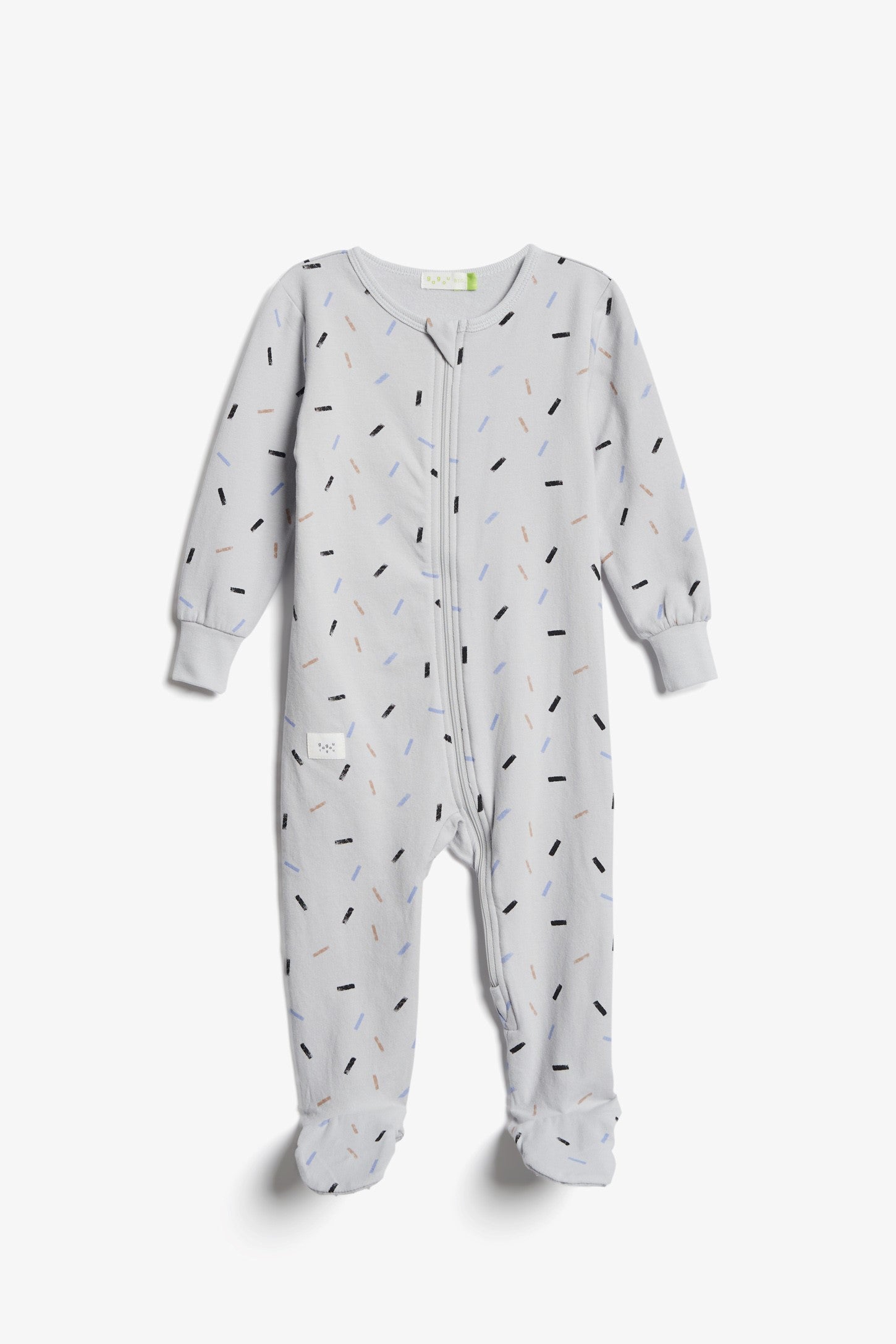 Pyjama 1-pièce imprimé, coton brossé, 2T-3T - Bébé && GRIS