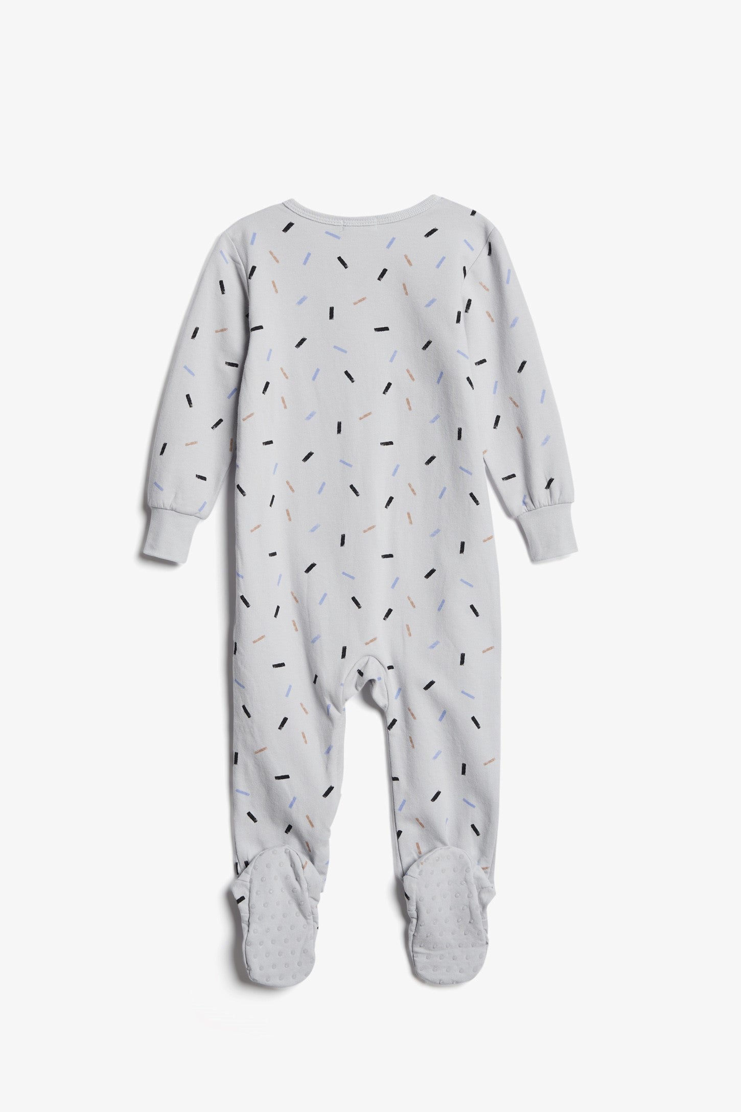 Pyjama 1-pièce imprimé, coton brossé, 2T-3T - Bébé && GRIS