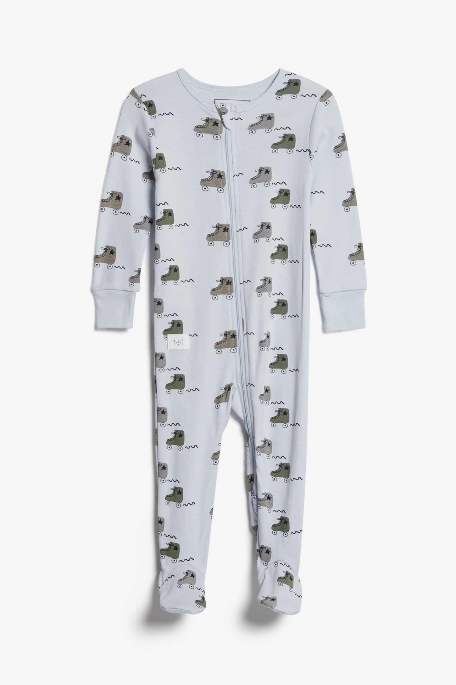 Pyjama 1-pièce en coton bio - Bébé && BLEU