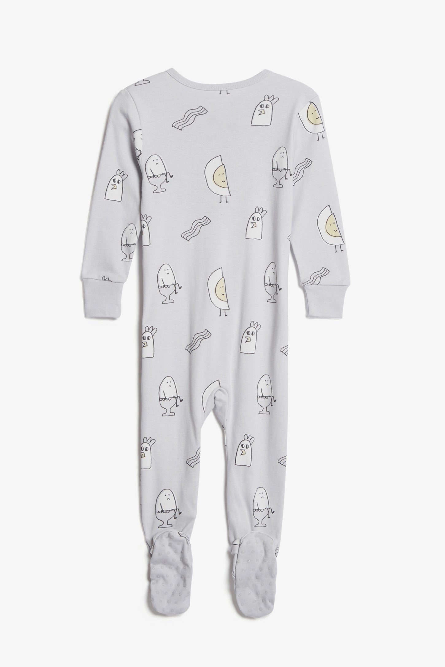 Pyjama 1-pièce en coton bio - Bébé && GRIS