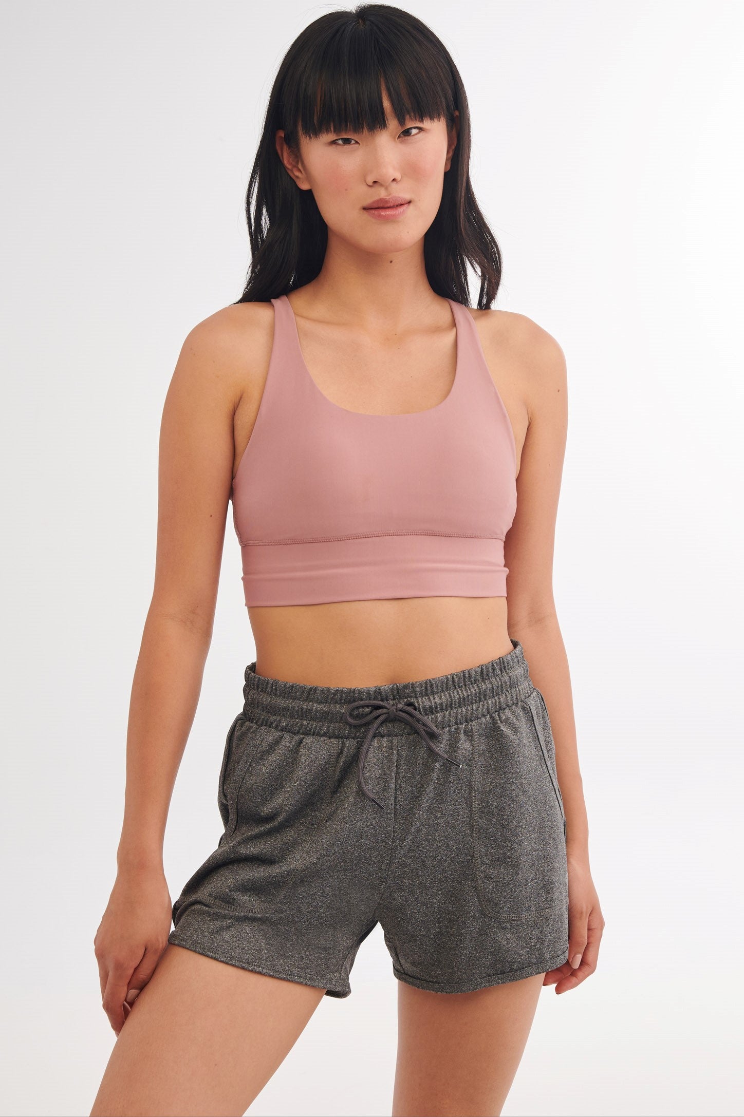 Short sportif - Femme && CHARBON MIXTE