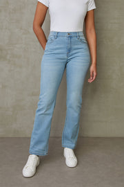 Jeans jambe droite - Femme && DENIM PALE