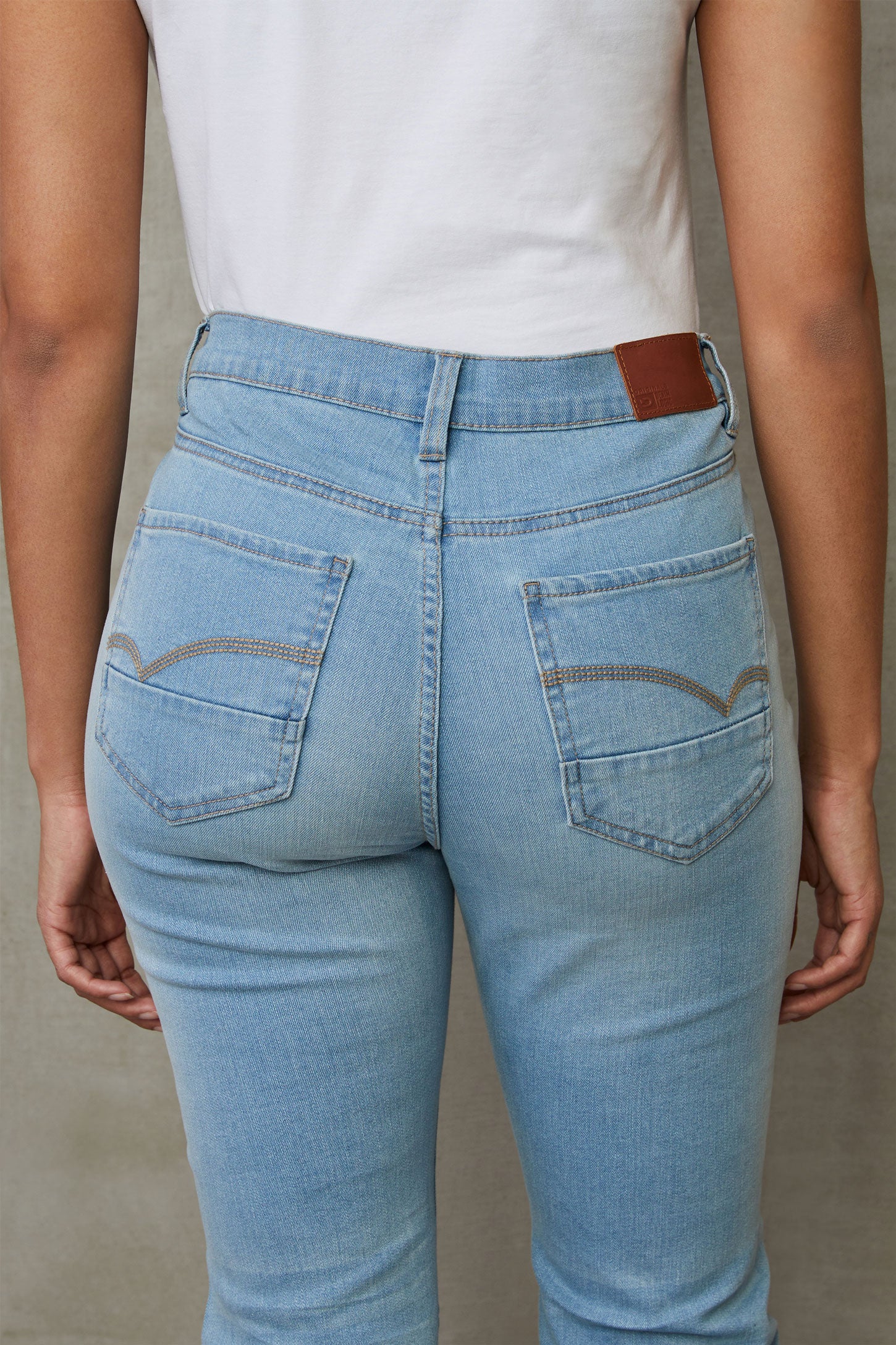 Jeans jambe droite - Femme && DENIM PALE