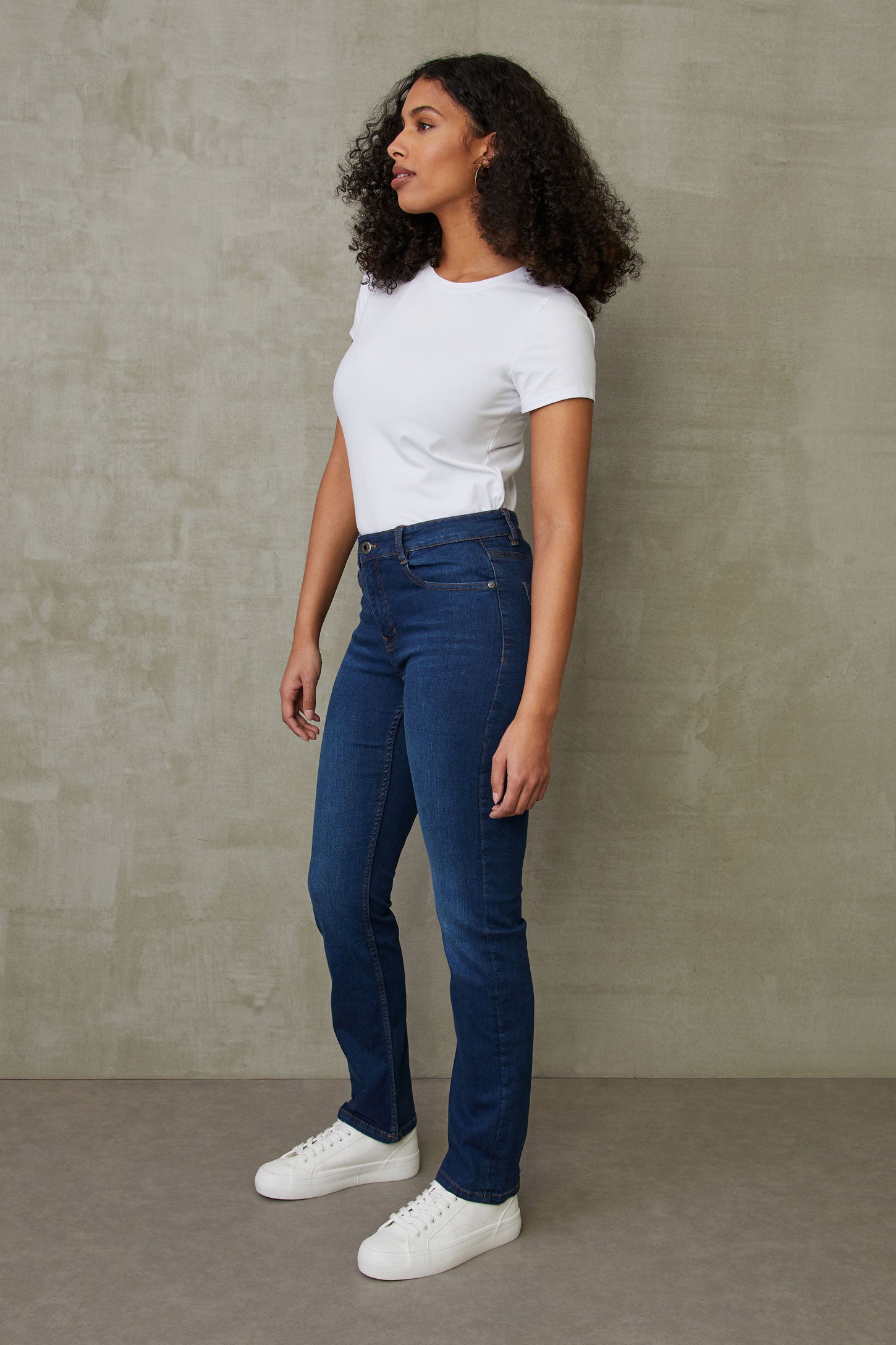 Jeans jambe droite - Femme && DENIM FONCE