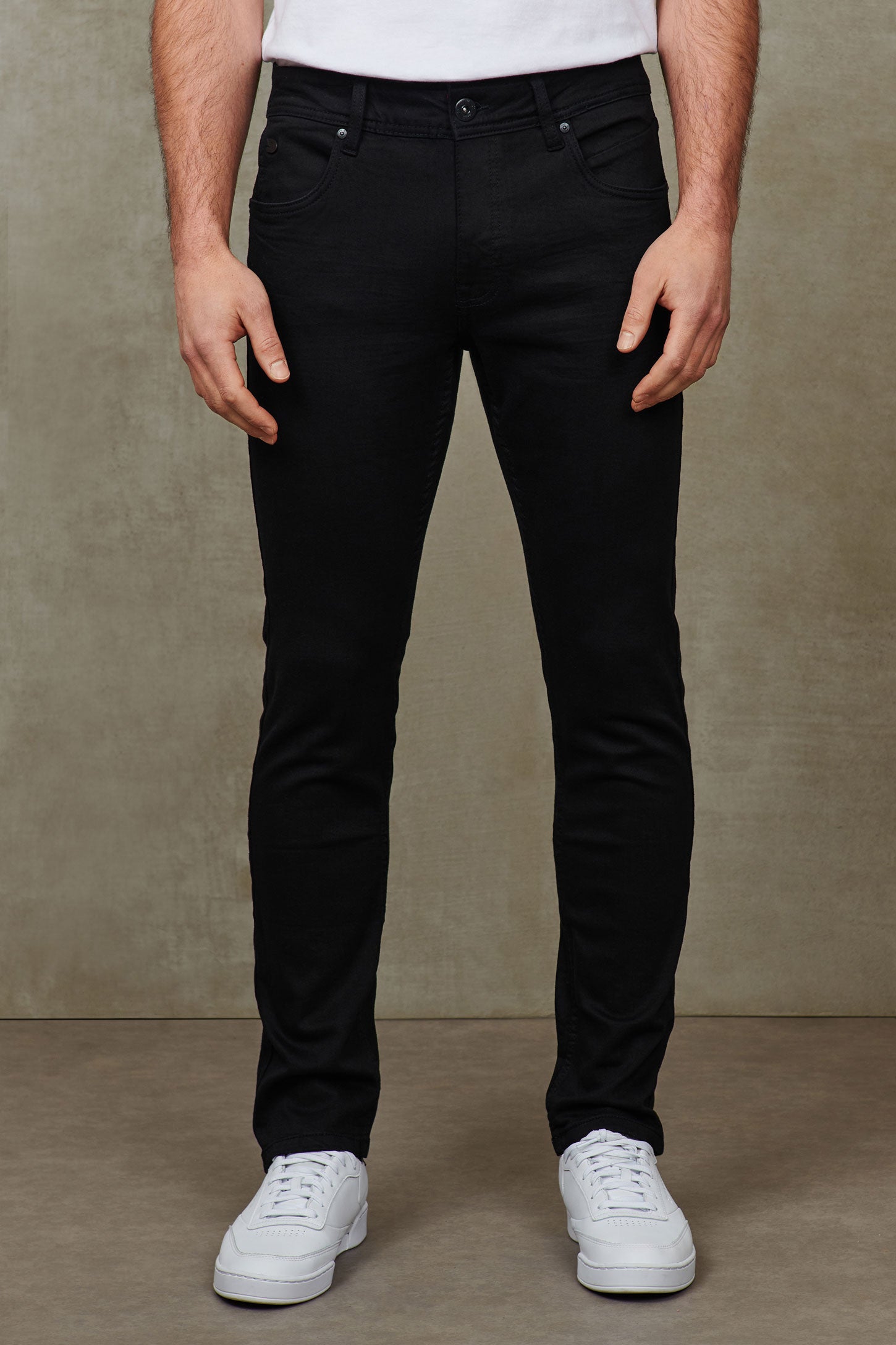 Jeans jambe étroite 32'' - Homme && NOIR