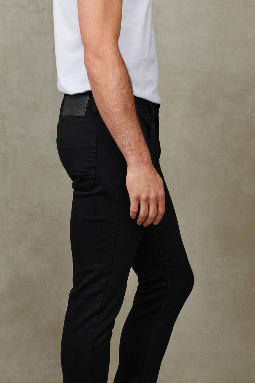 Jeans jambe étroite 32'' - Homme && NOIR
