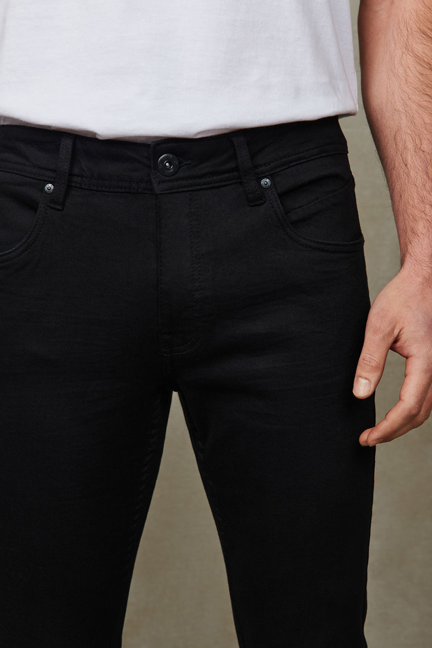 Jeans jambe étroite 32'' - Homme && NOIR