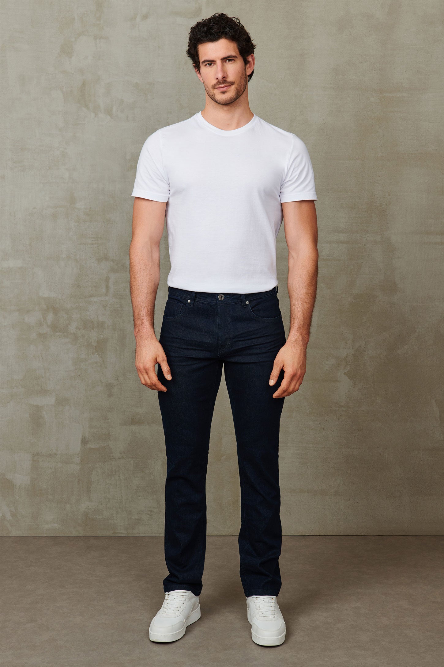 Jeans coupe droite 32'' - Homme && INDIGO
