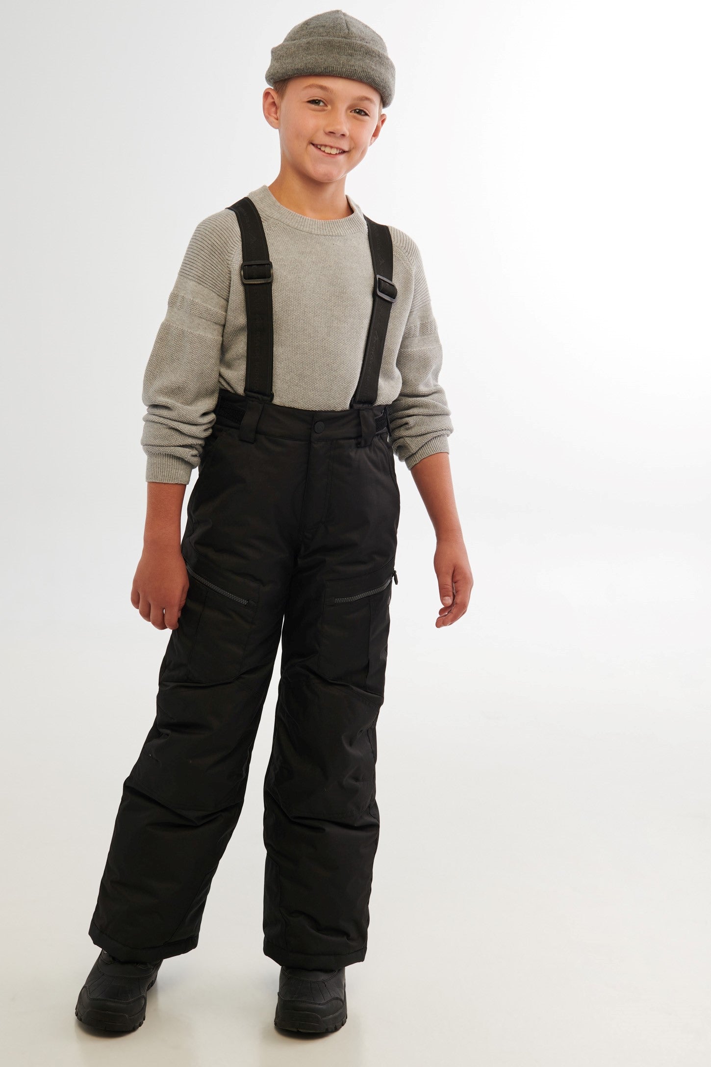 Pantalon de neige isolé - Ado garçon && NOIR
