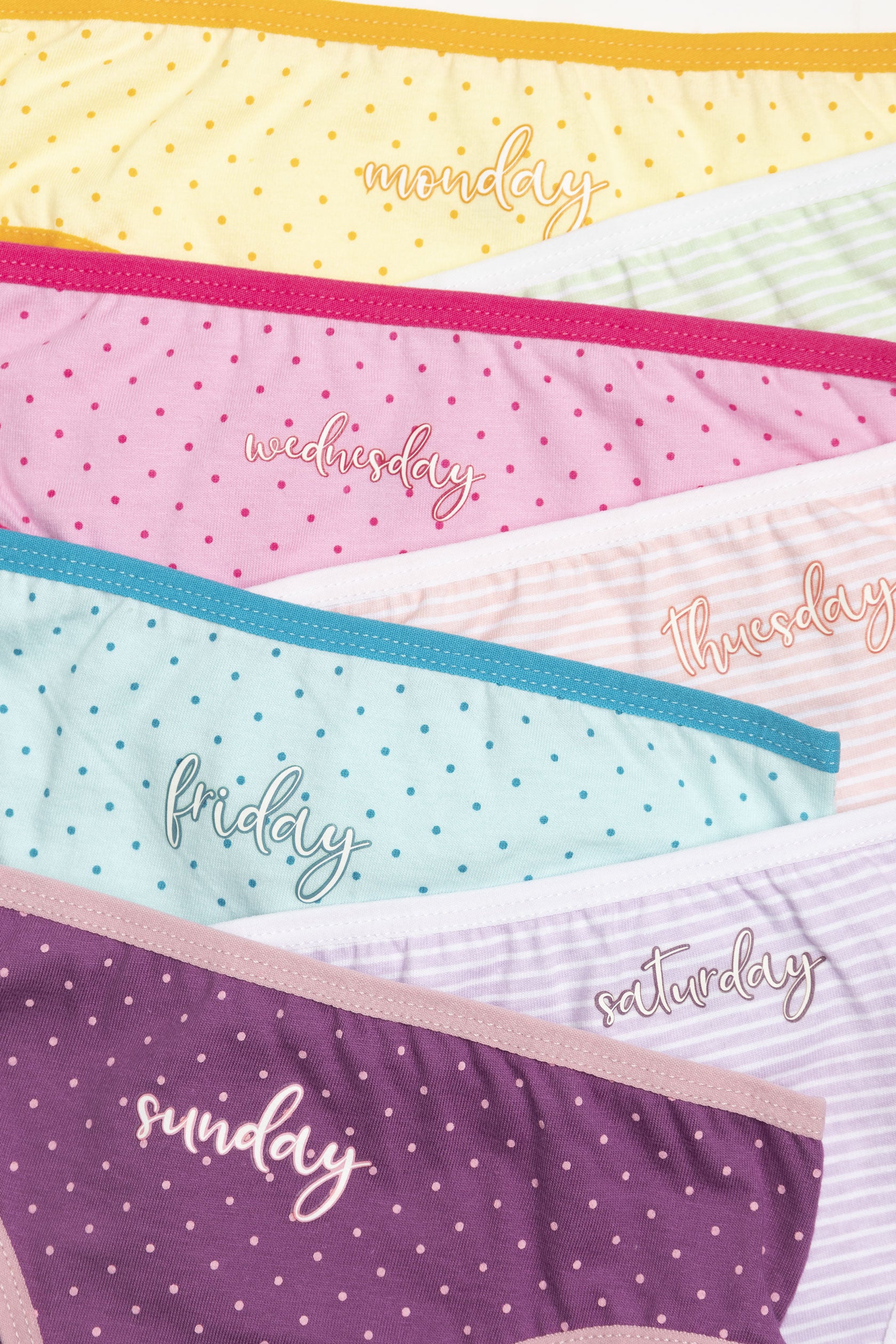 Lot de 7 culottes coeurs fille rose Vertbaudet | La Redoute