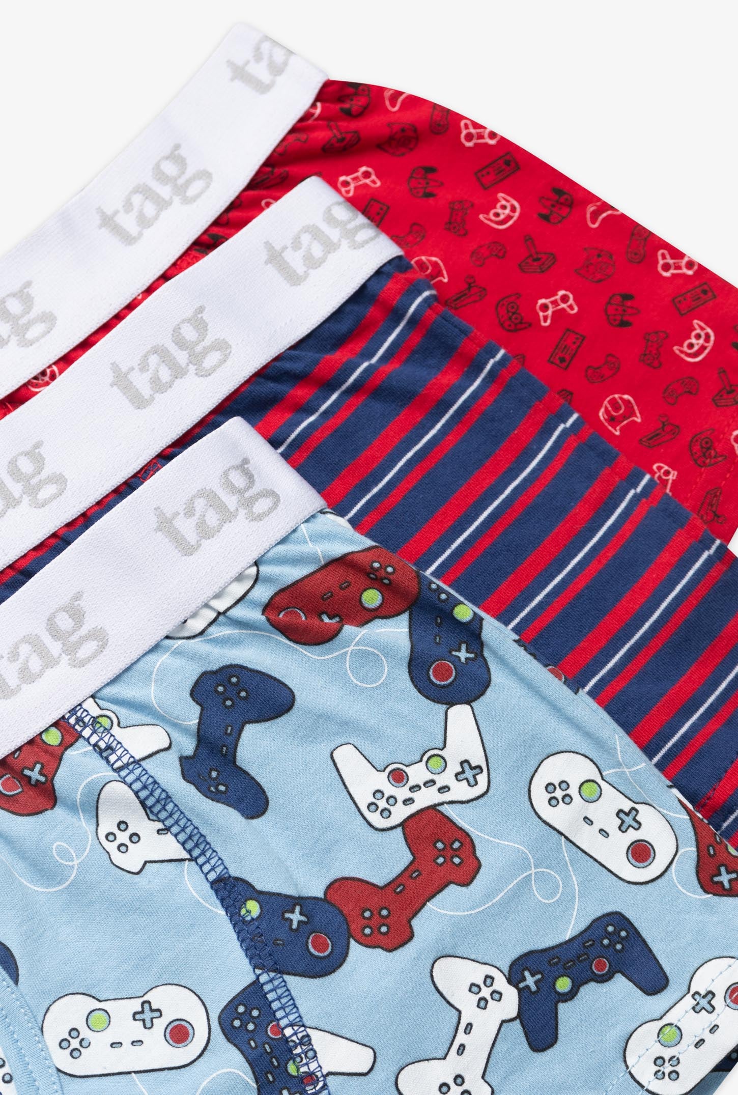 Lot de 5 caleçons en coton, 2/30$ - Enfant garçon && ROUGE
