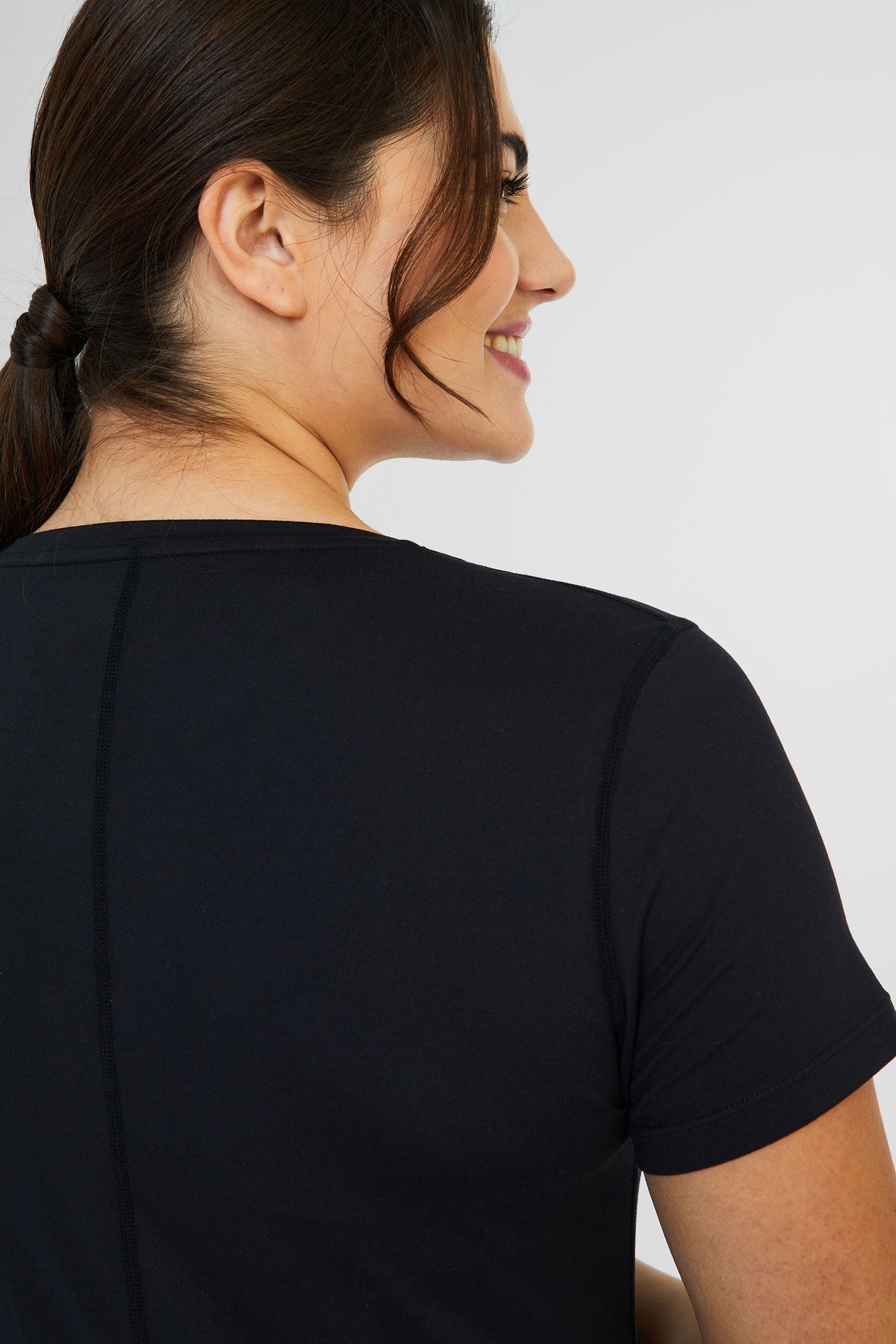T-shirt sportif imprimé - Femme && NOIR