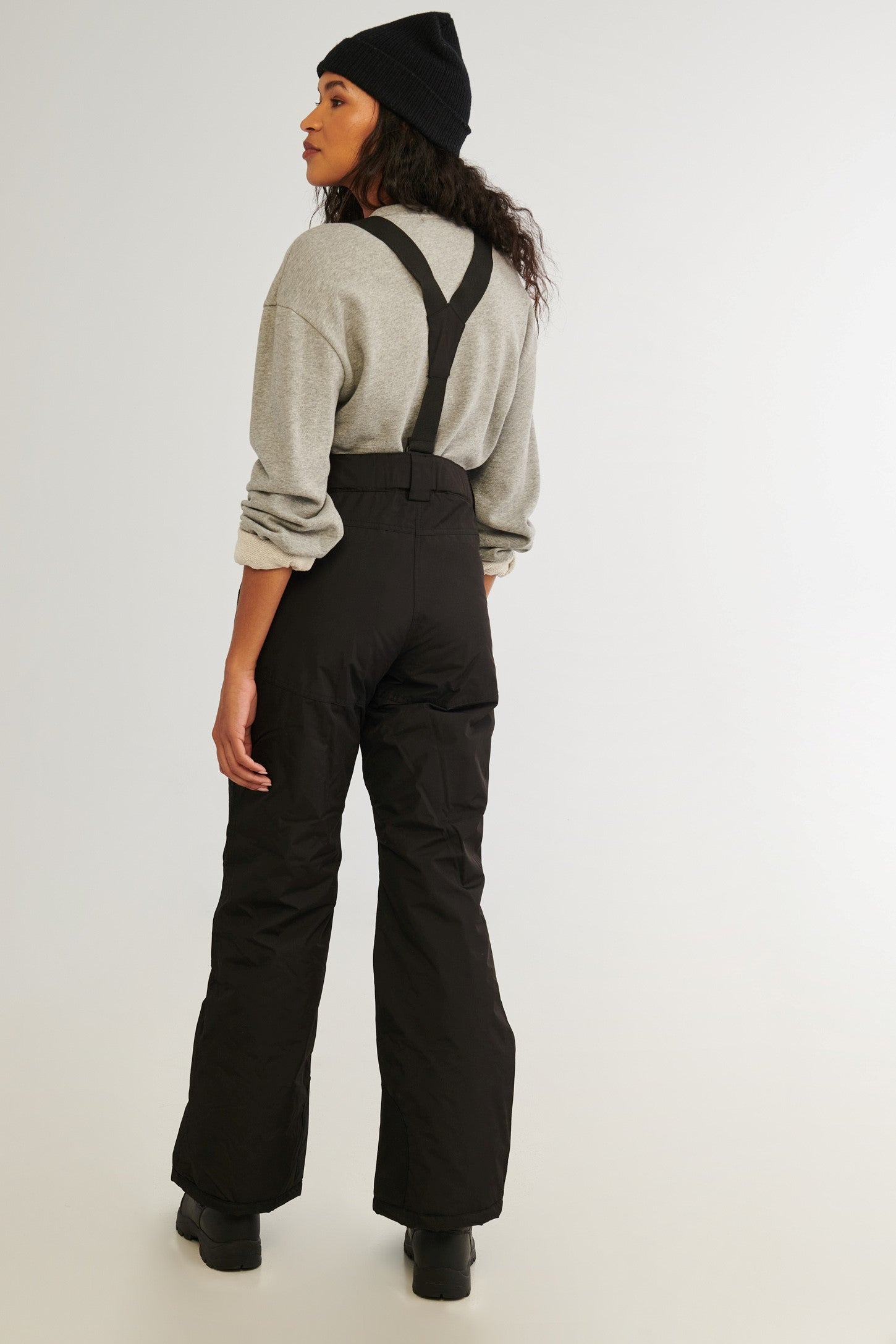 Pantalon de neige avec bretelles amovibles - Femme && NOIR