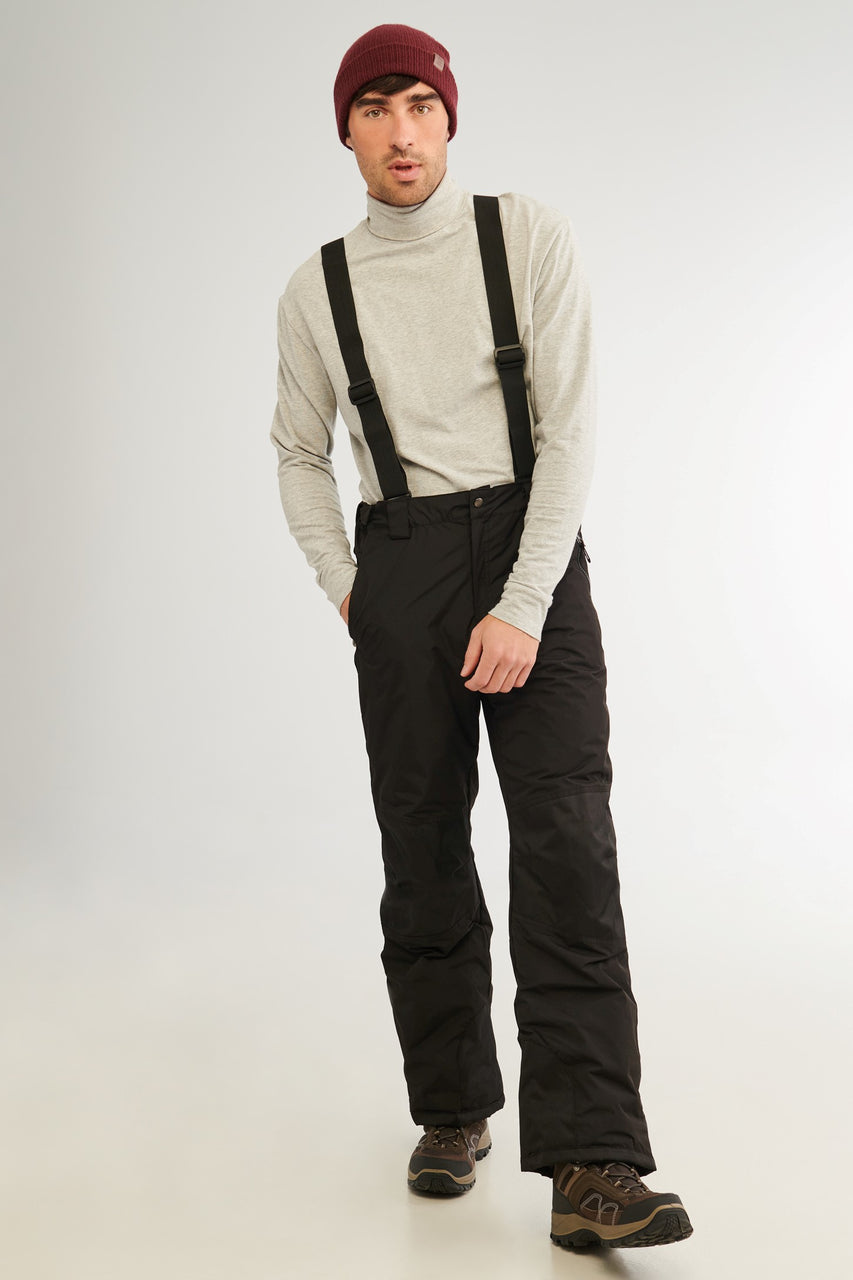 Snow pants, removable suspenders - Men