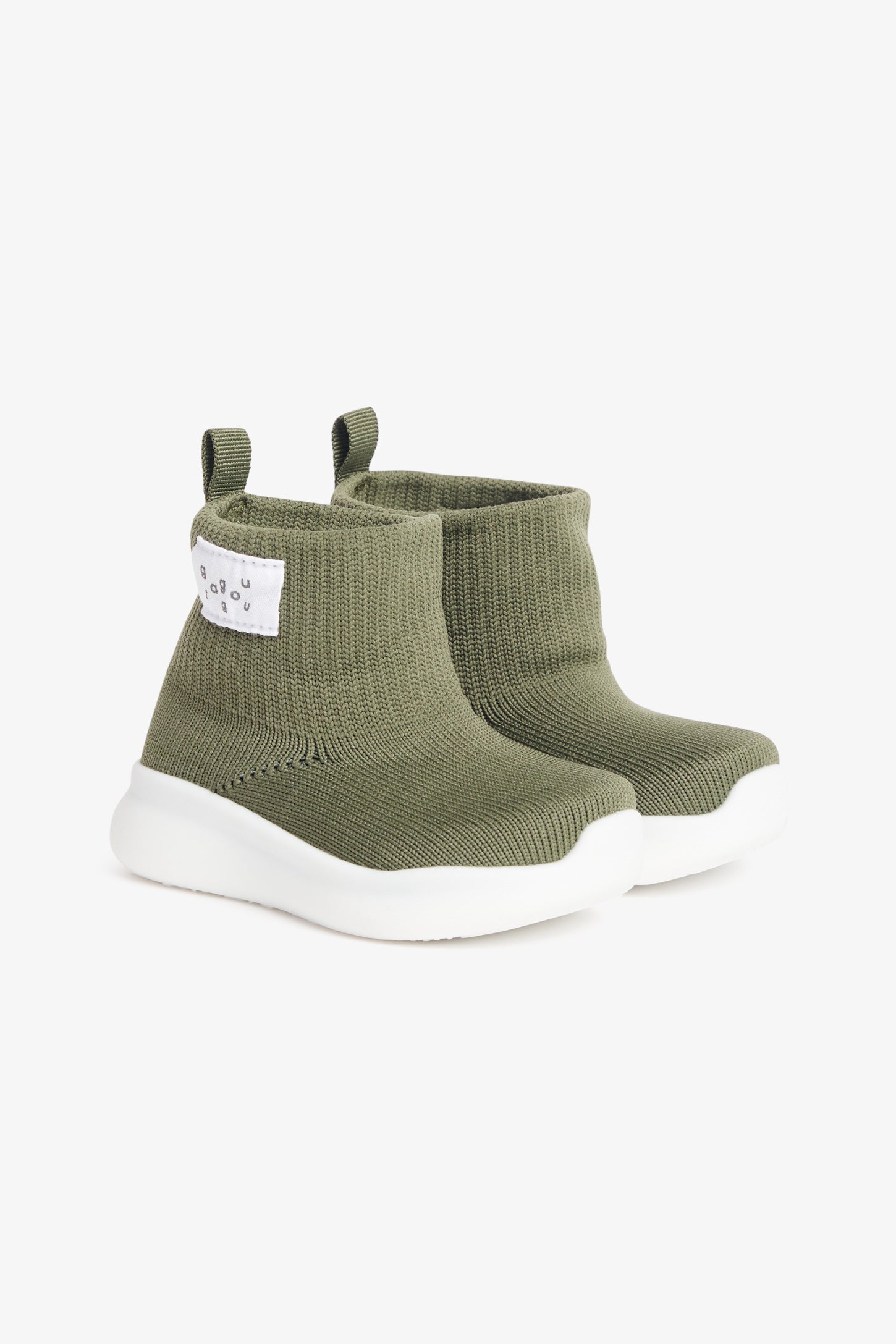 Chaussures-chaussettes tricot avec semelles moulées - Bébé && KAKI