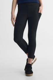 Legging athlétique taille haute - Ado fille && NOIR