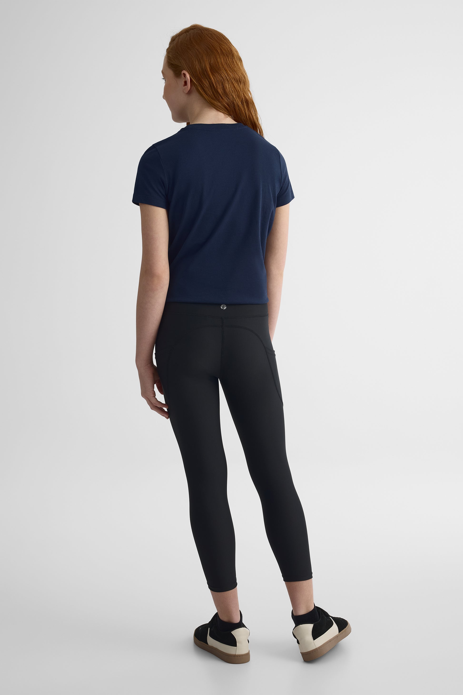 Legging athlétique taille haute - Ado fille && NOIR