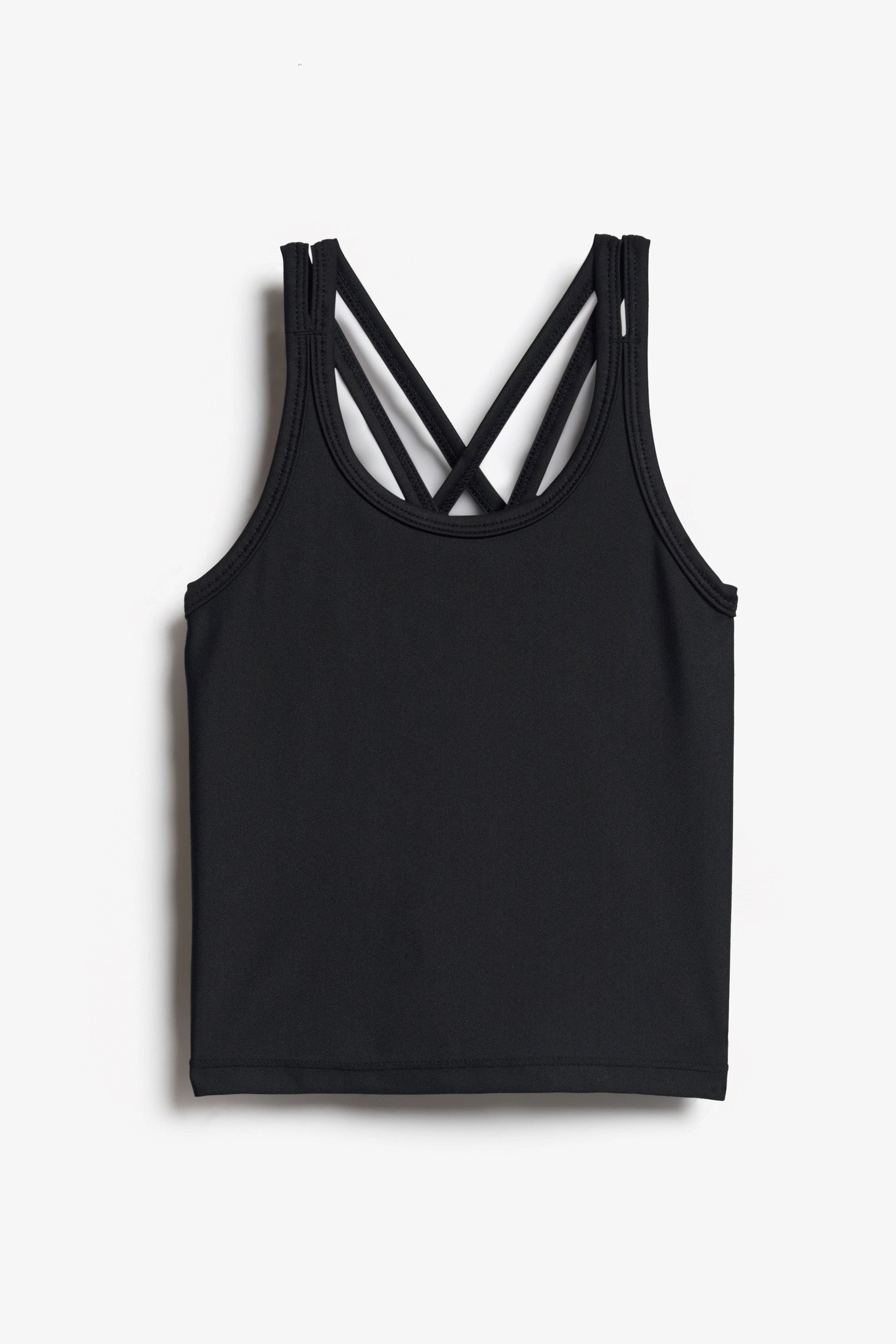 Camisole sportive dos croisé - Enfant fille && NOIR