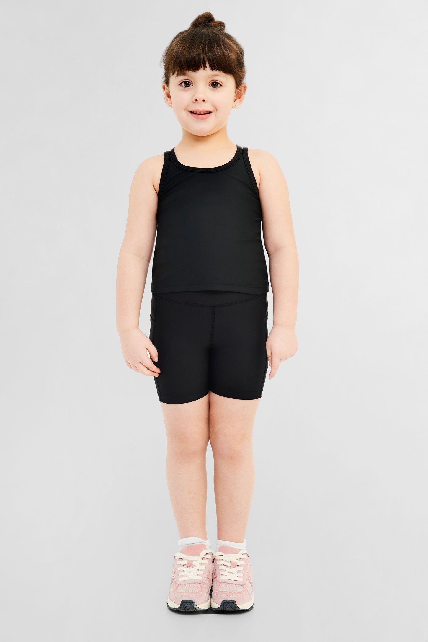 Cuissard vélo taille haute - Enfant fille && NOIR
