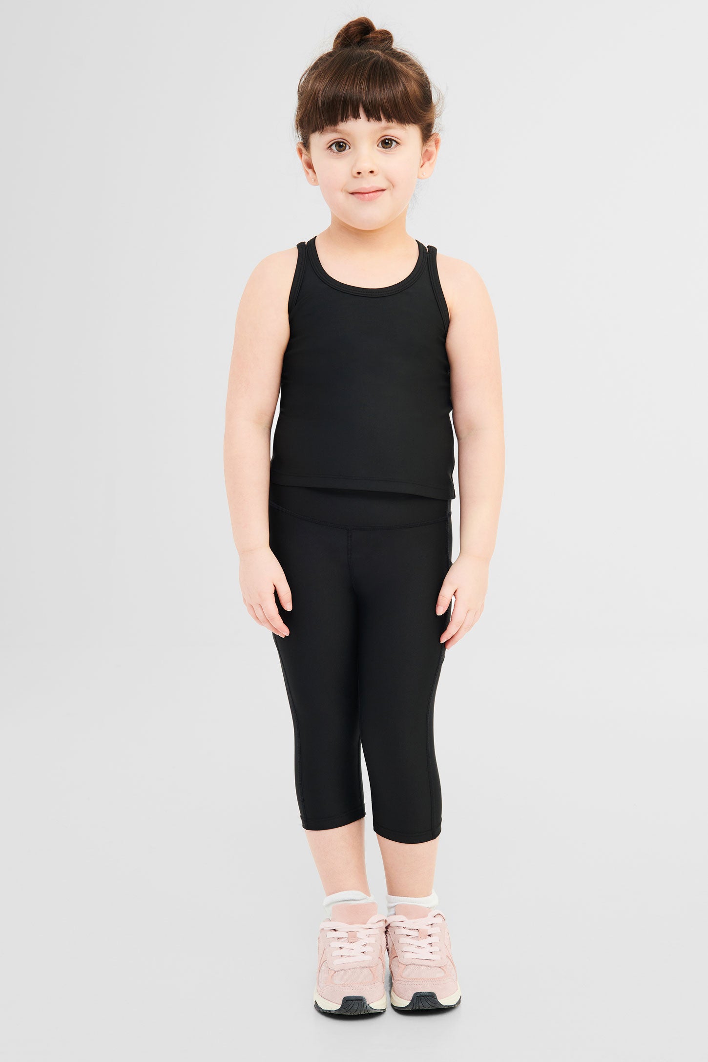 Legging capri sportif - Enfant fille && NOIR