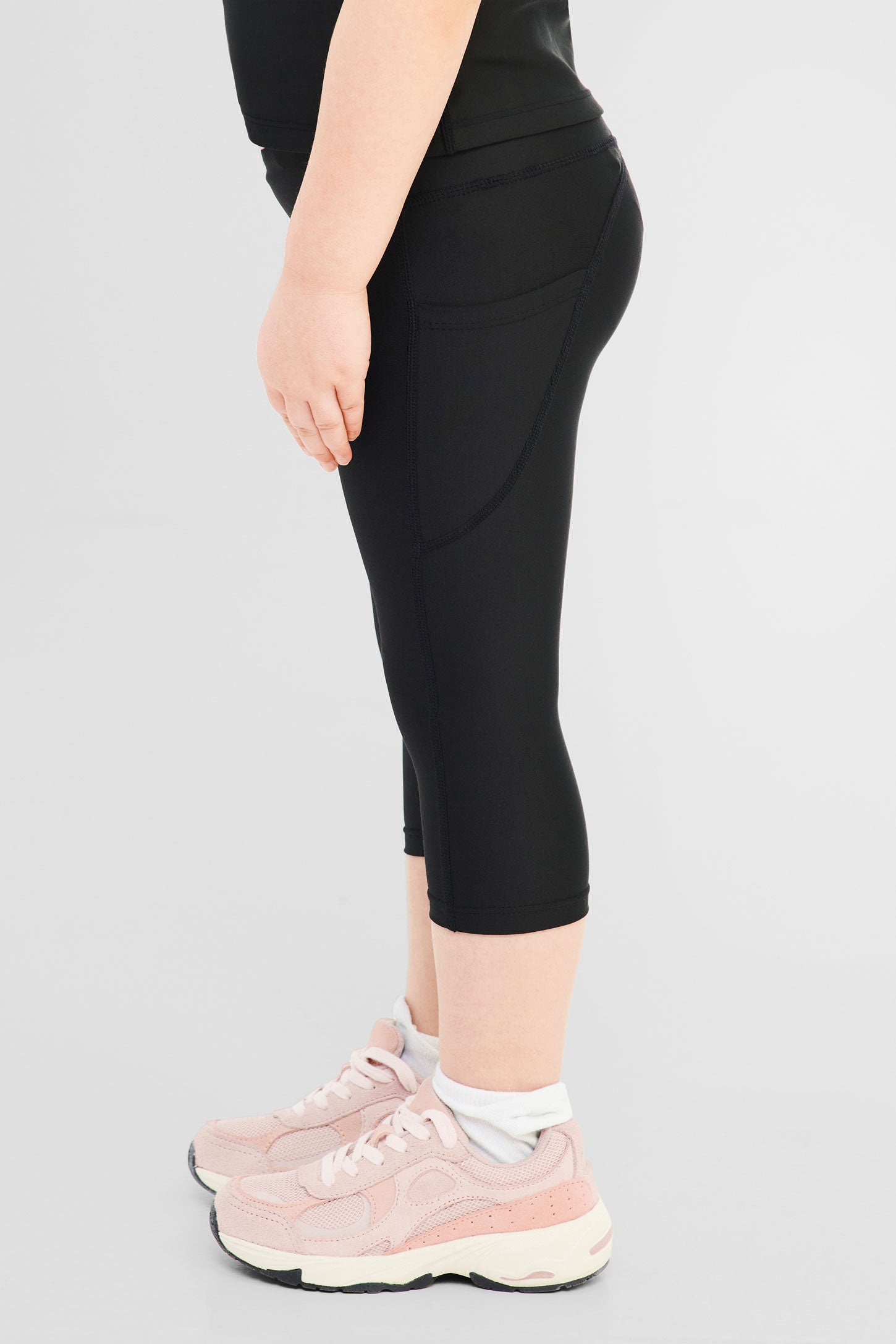 Legging capri sportif - Enfant fille && NOIR