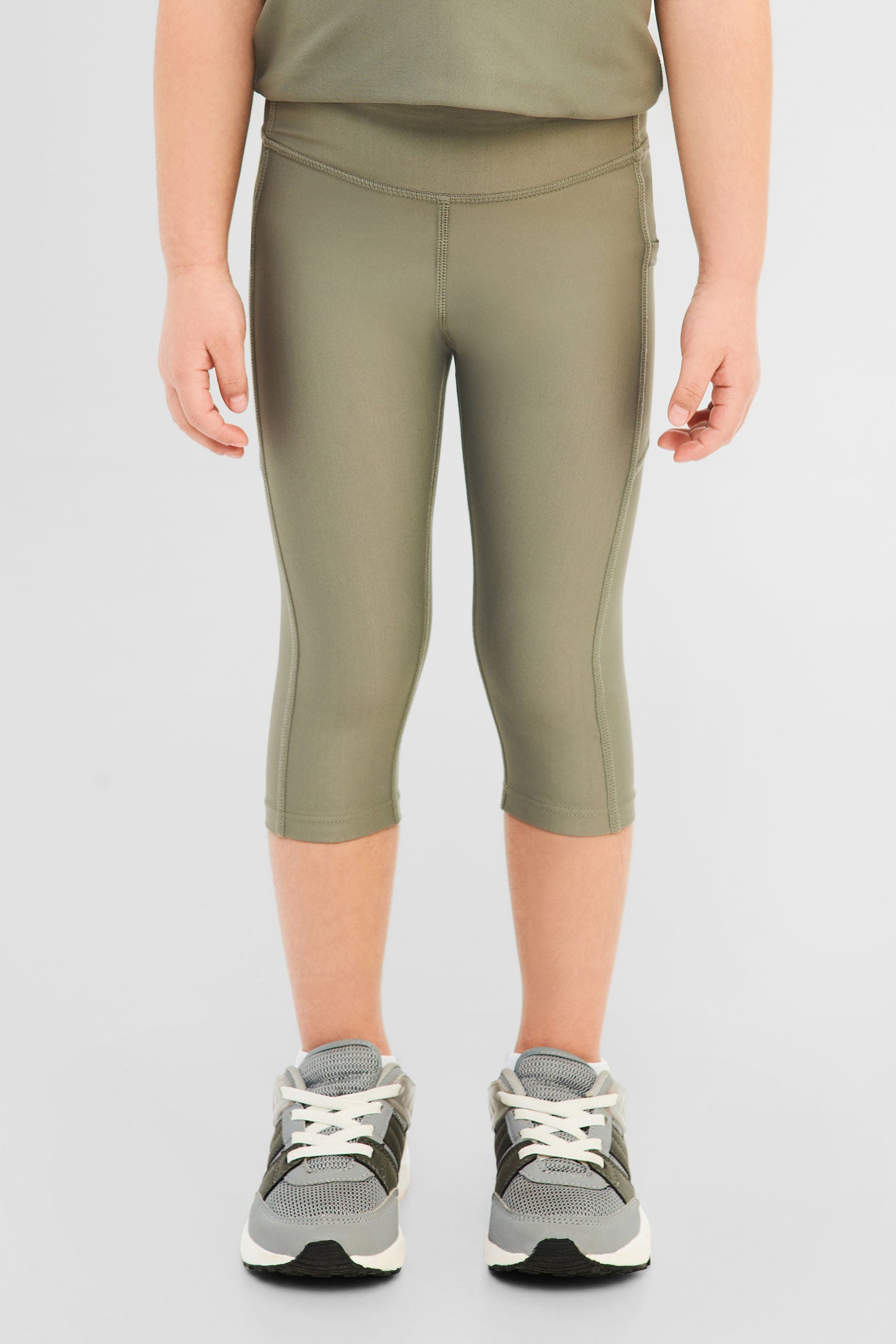 Legging capri sportif - Enfant fille && KAKI