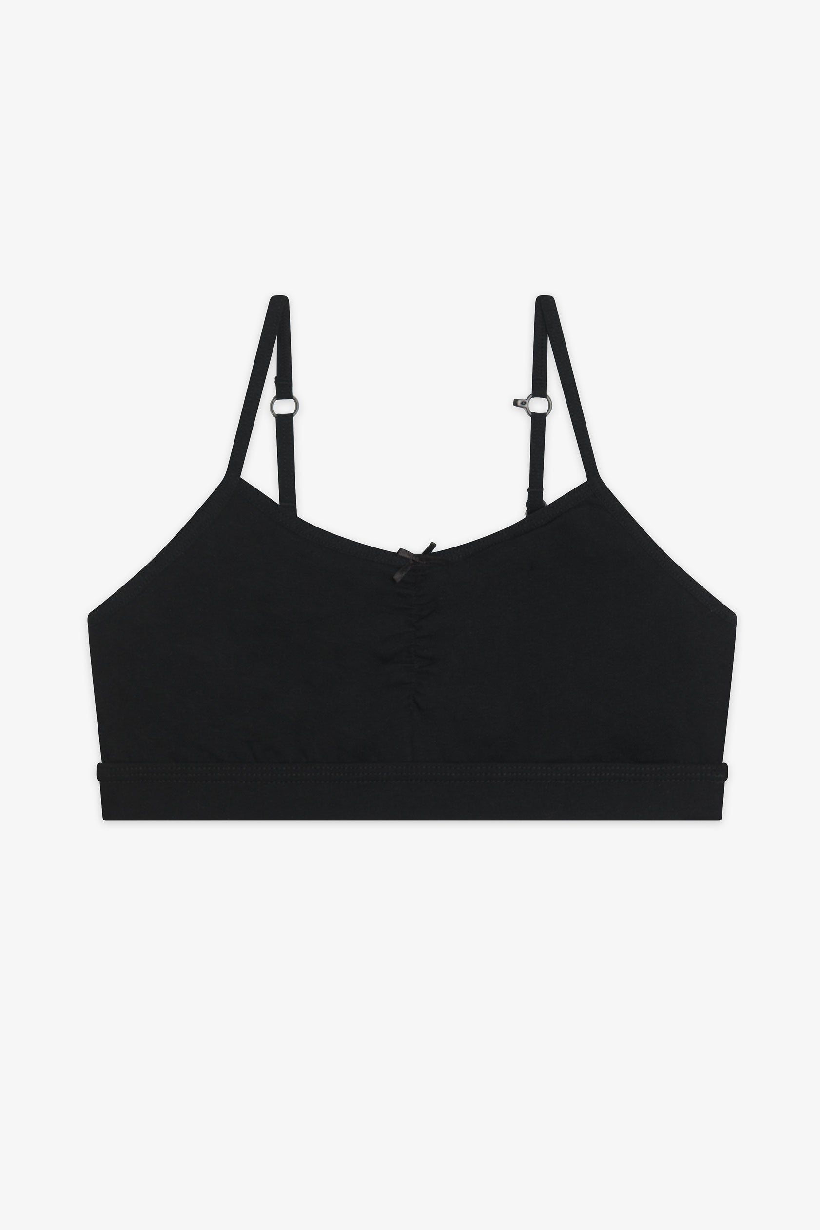 Bralette en coton - Ado fille && NOIR