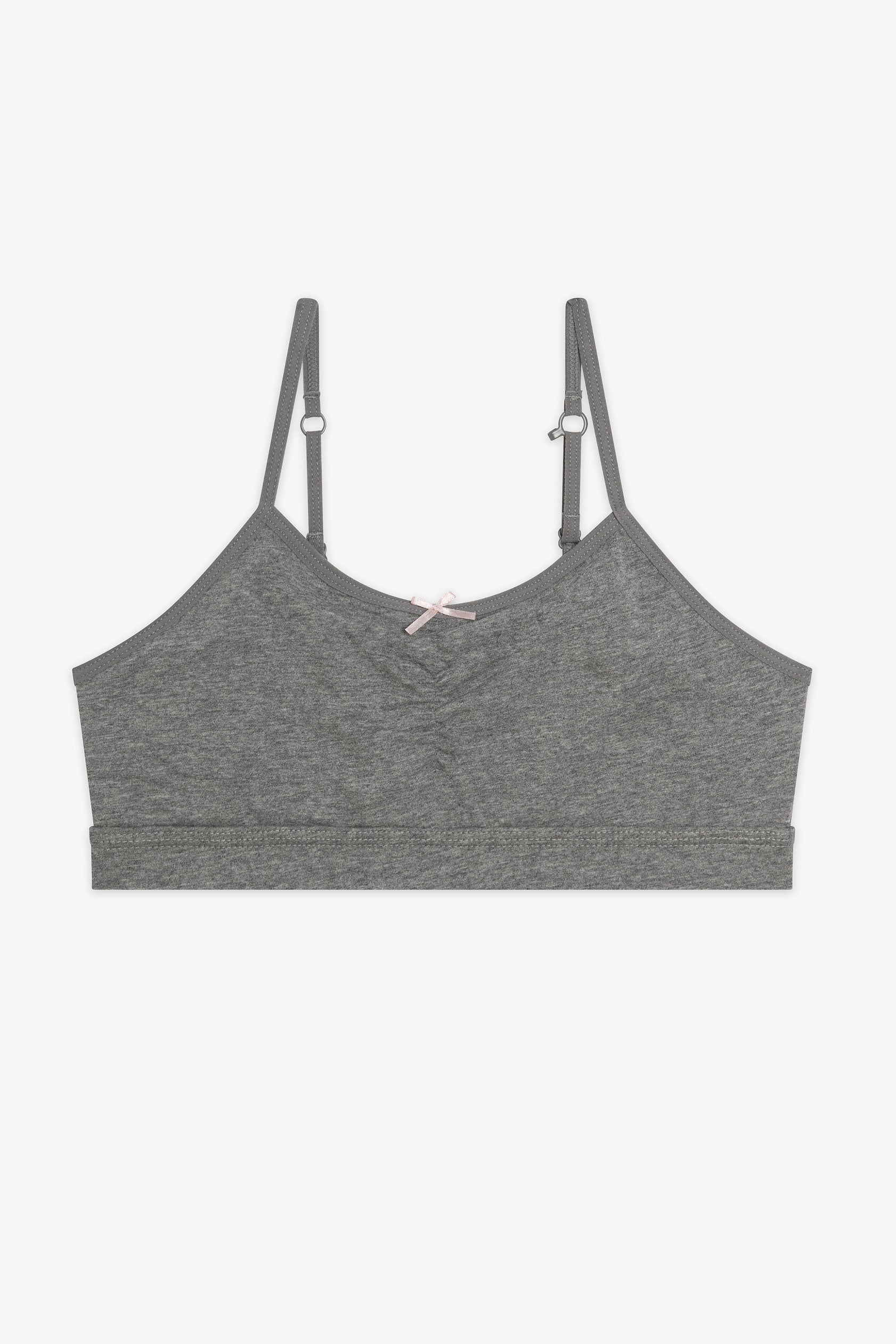 Bralette en coton - Ado fille && GRIS MIXTE