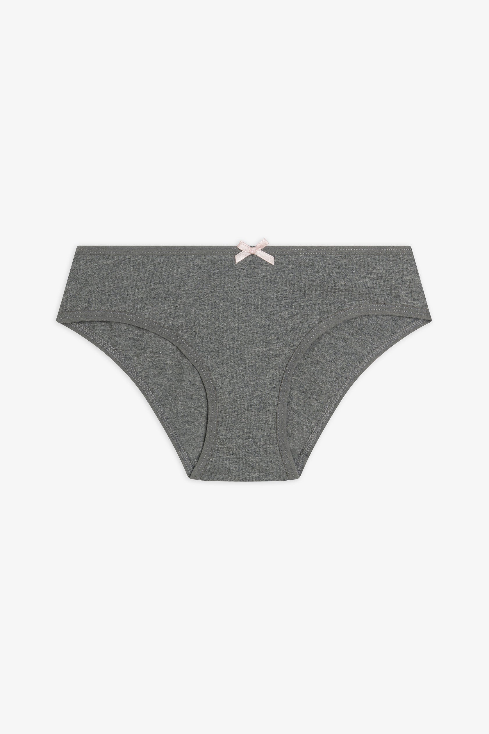Culotte coupe bikini coton - Ado fille && GRIS MIXTE