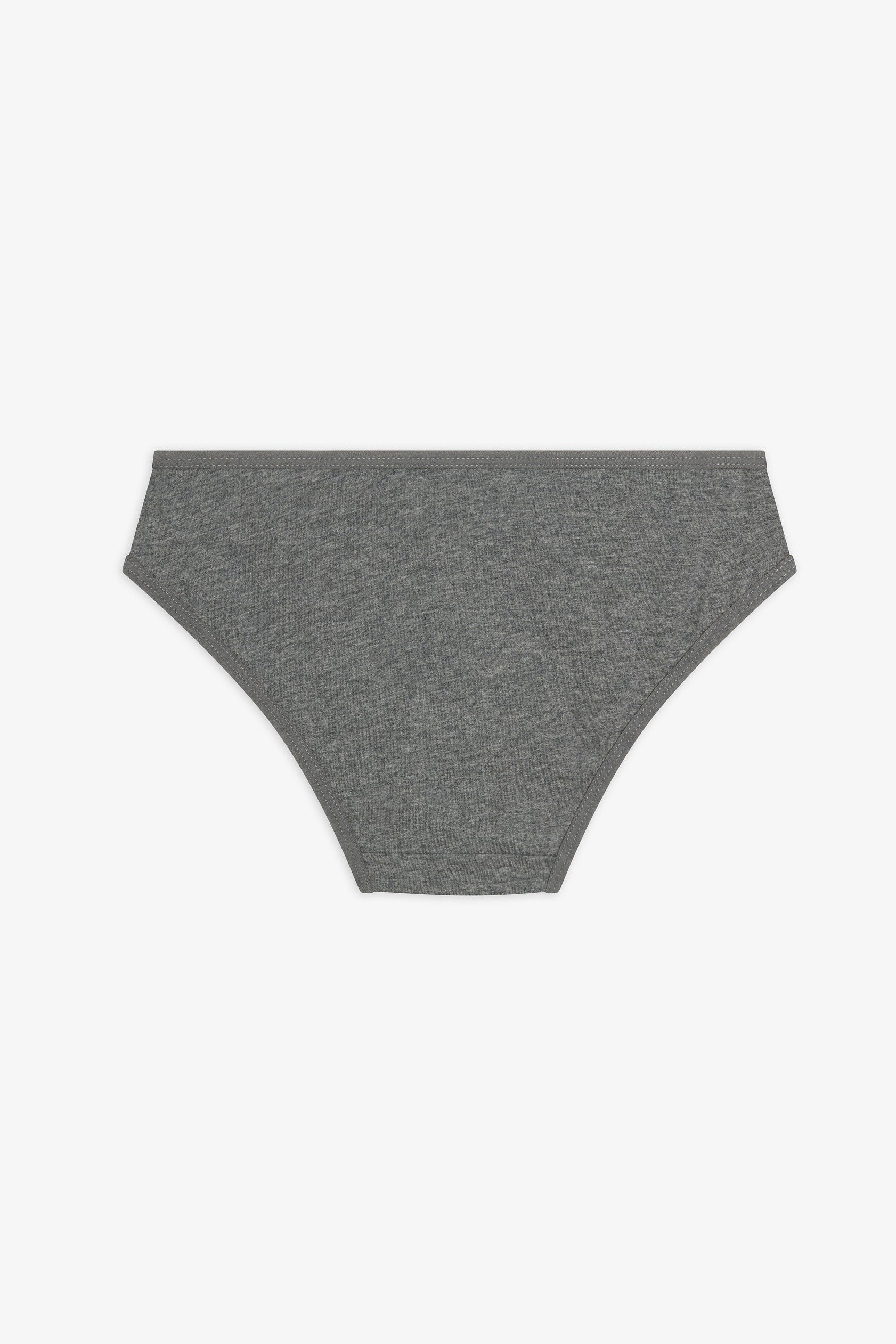 Culotte coupe bikini coton - Ado fille && GRIS MIXTE