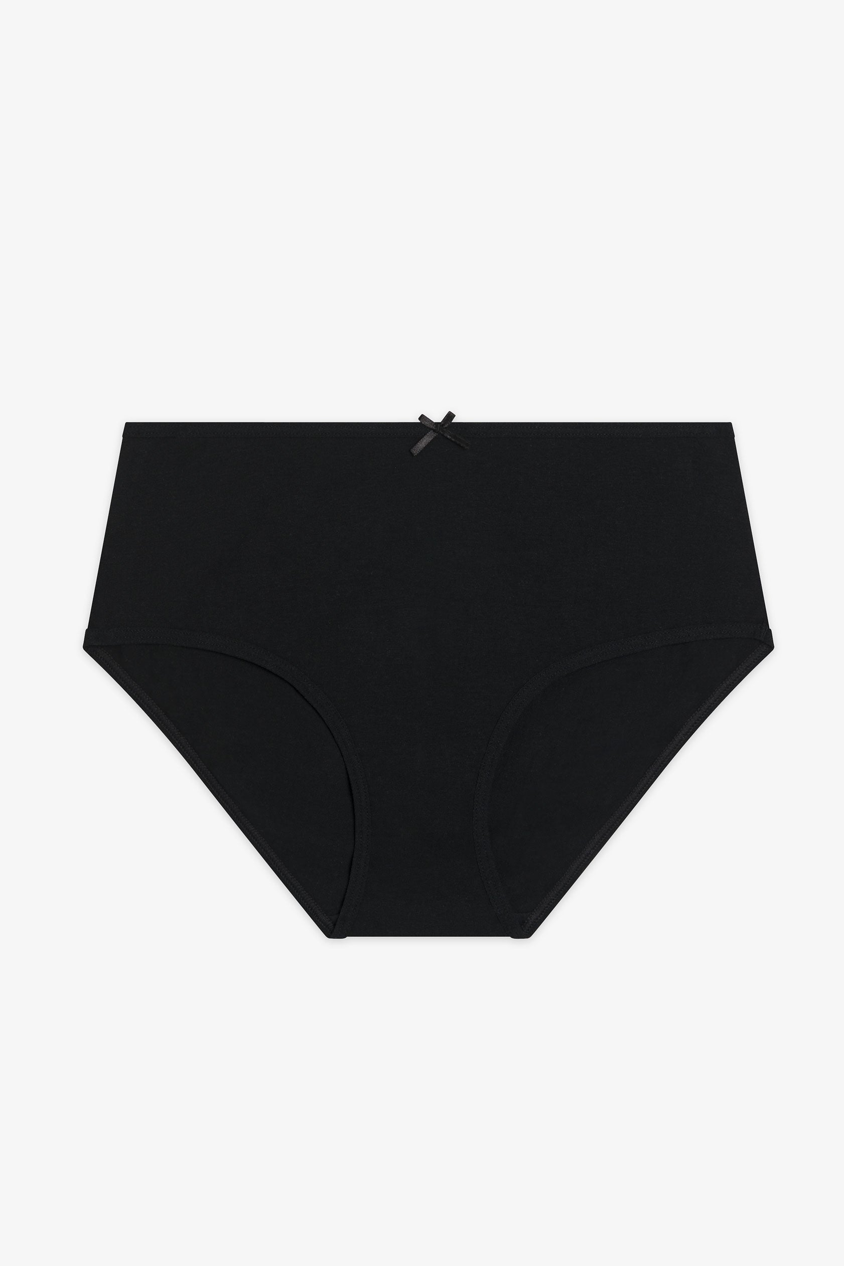 Culotte hipster en coton - Ado fille && NOIR