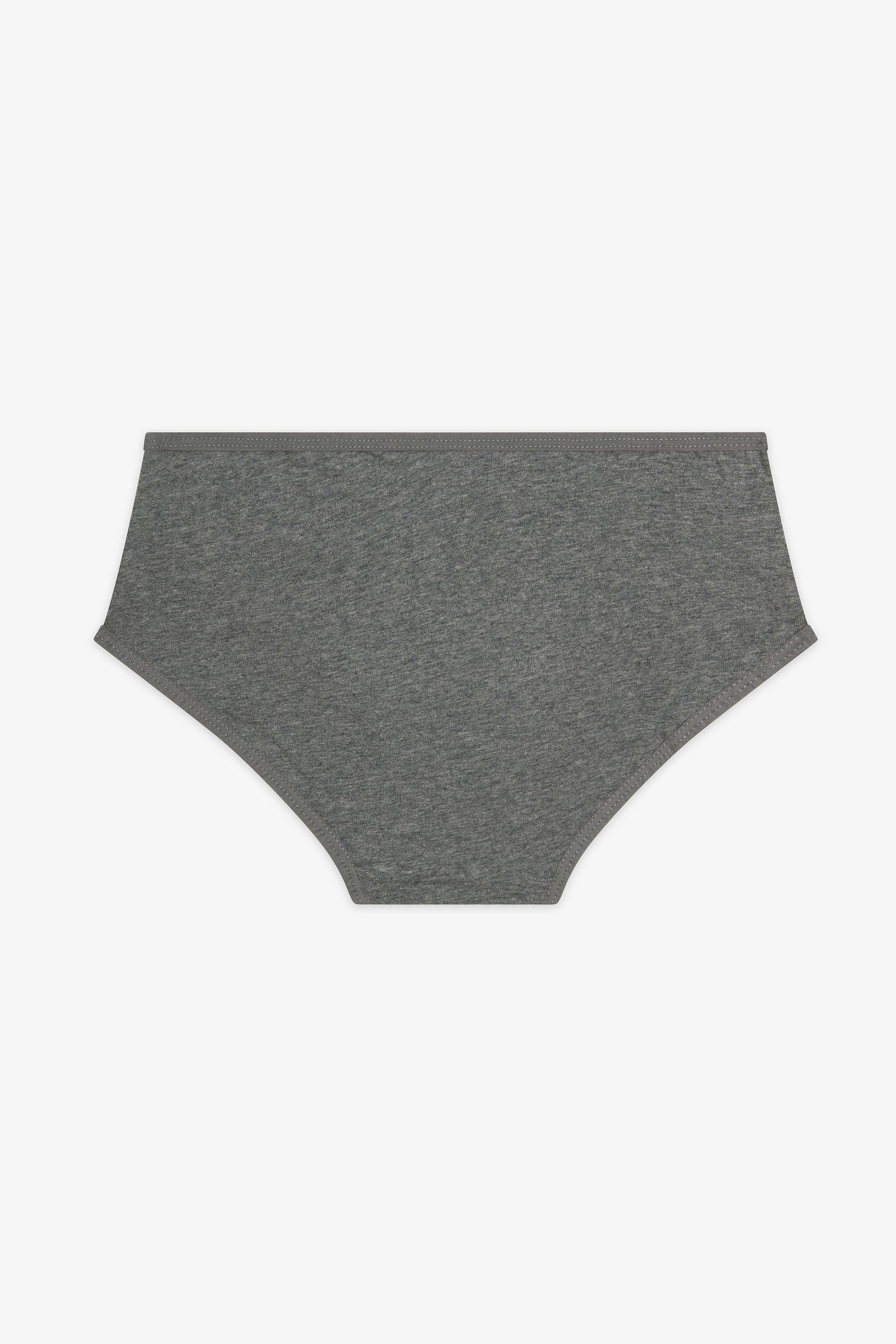 Culotte hipster en coton - Ado fille && GRIS MIXTE