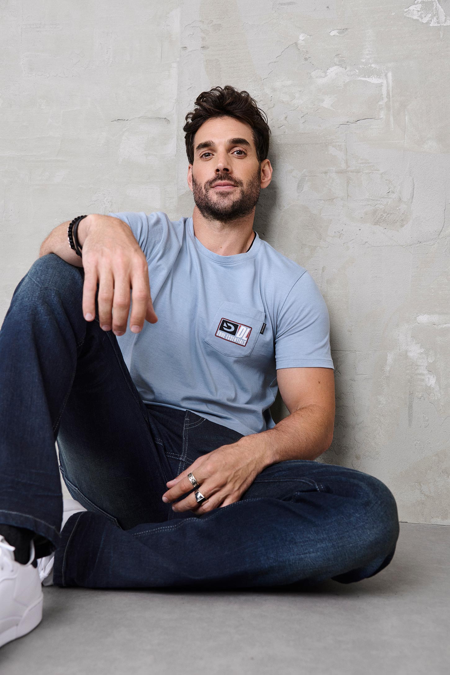 T-shirt à poche, coton bio - Homme && GRIS ACIER
