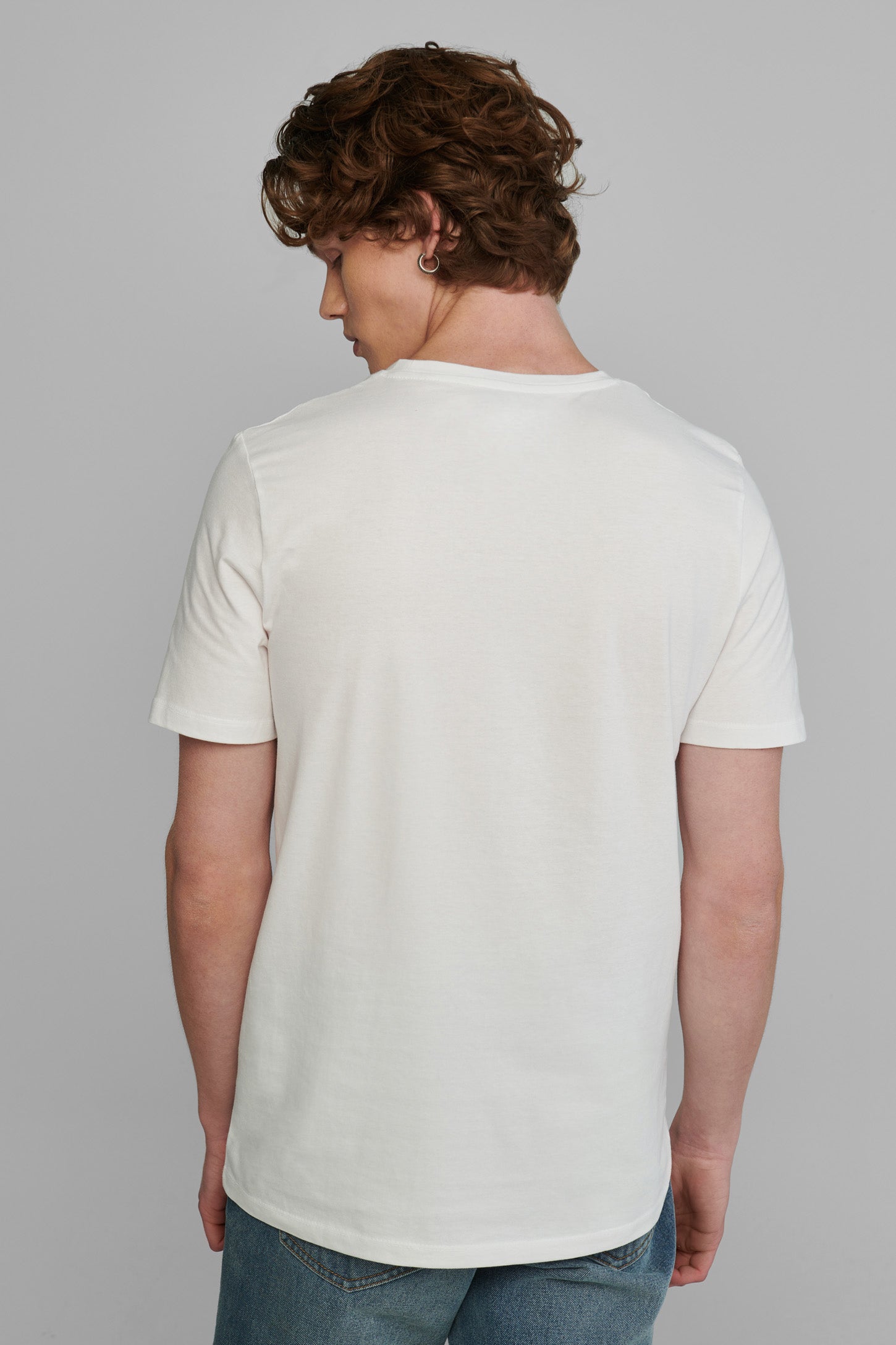 T-shirt imprimé, coton bio - Homme && BLANC