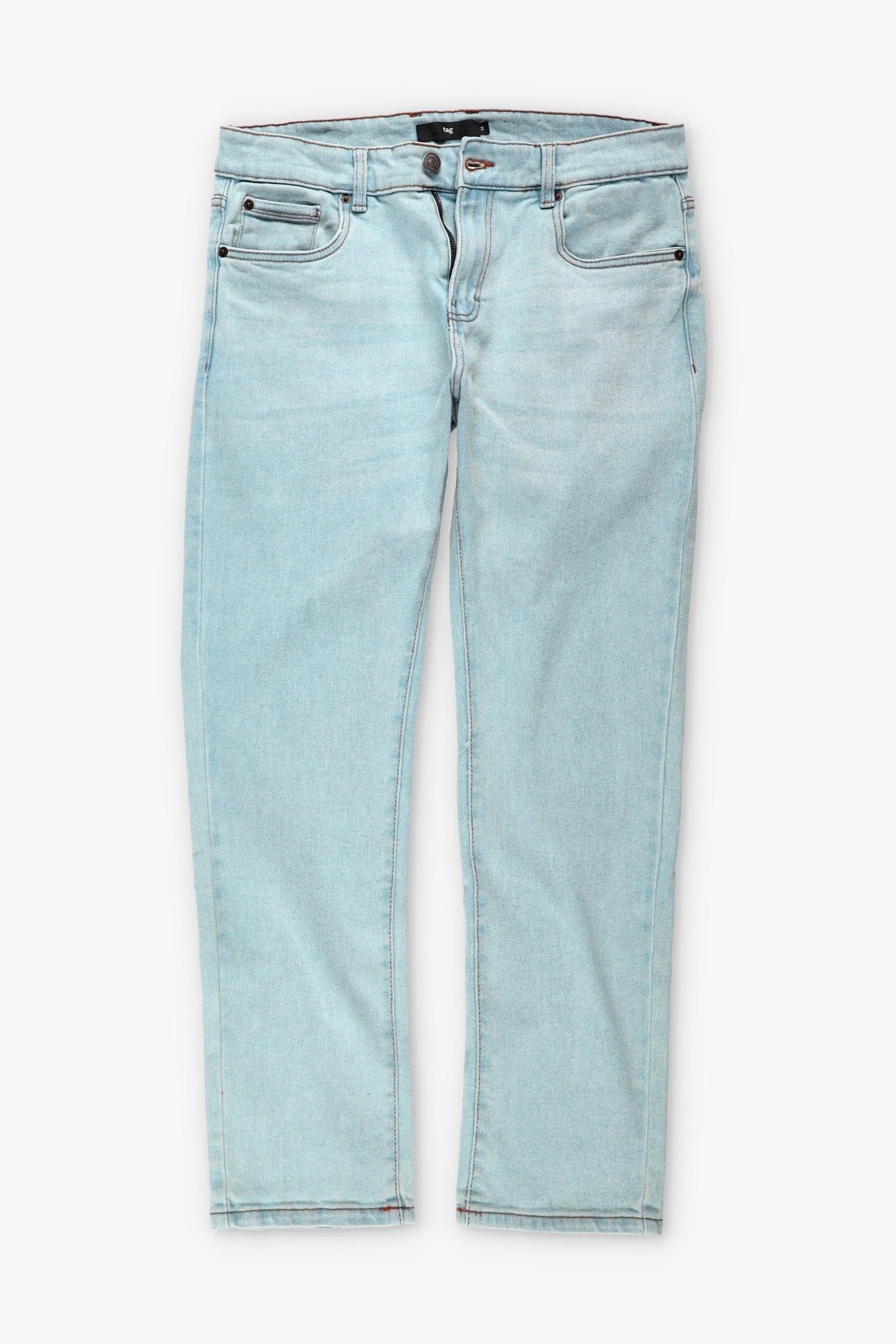 Jeans coupe régulière - Homme && BLEU CLAIR