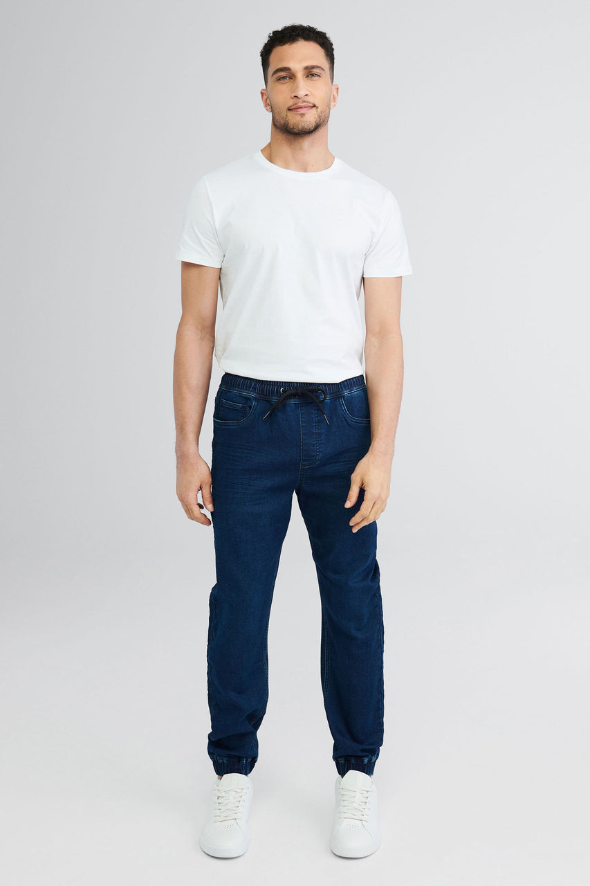 Pantalon Blue Jeans Homme Pantalon Jogger En Jeans Homme Aubainerie