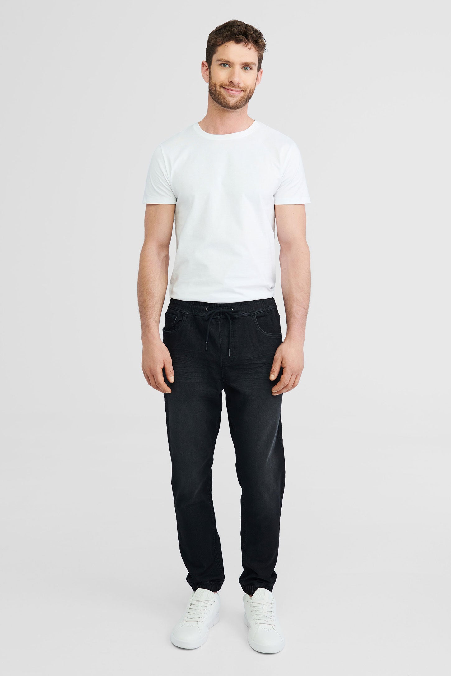 Jogger en jeans - Homme && NOIR