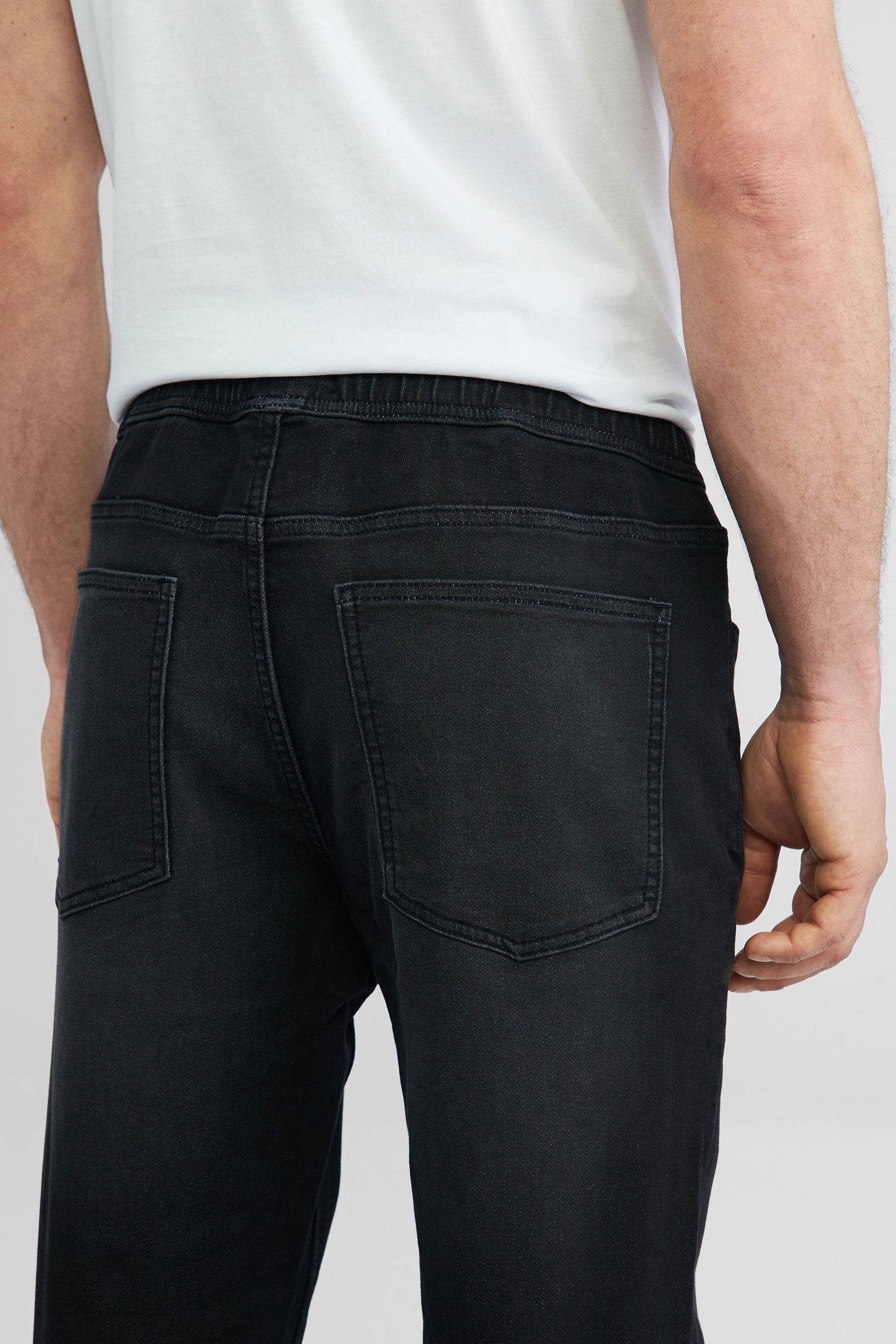 Jogger en jeans - Homme && NOIR