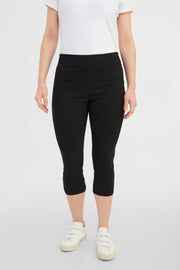 Capri ''Pull-on'' en twill - Femme && NOIR