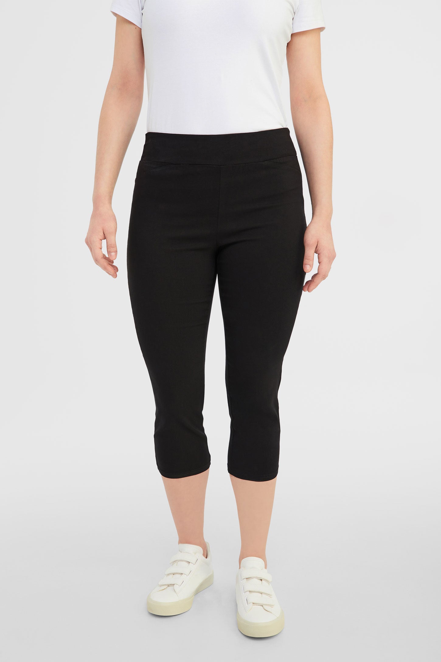 Capri ''Pull-on'' en twill - Femme && NOIR