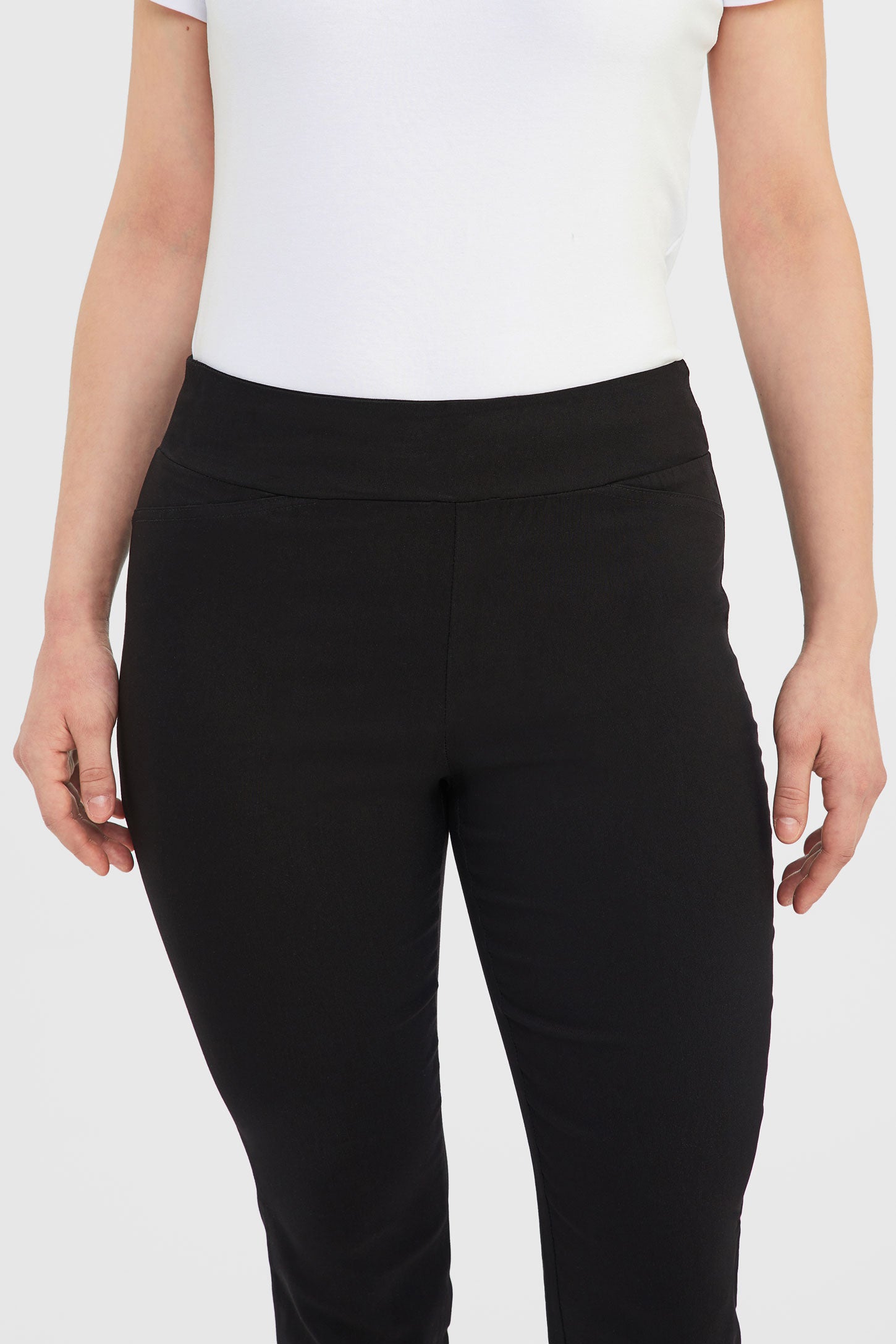 Capri ''Pull-on'' en twill - Femme && NOIR