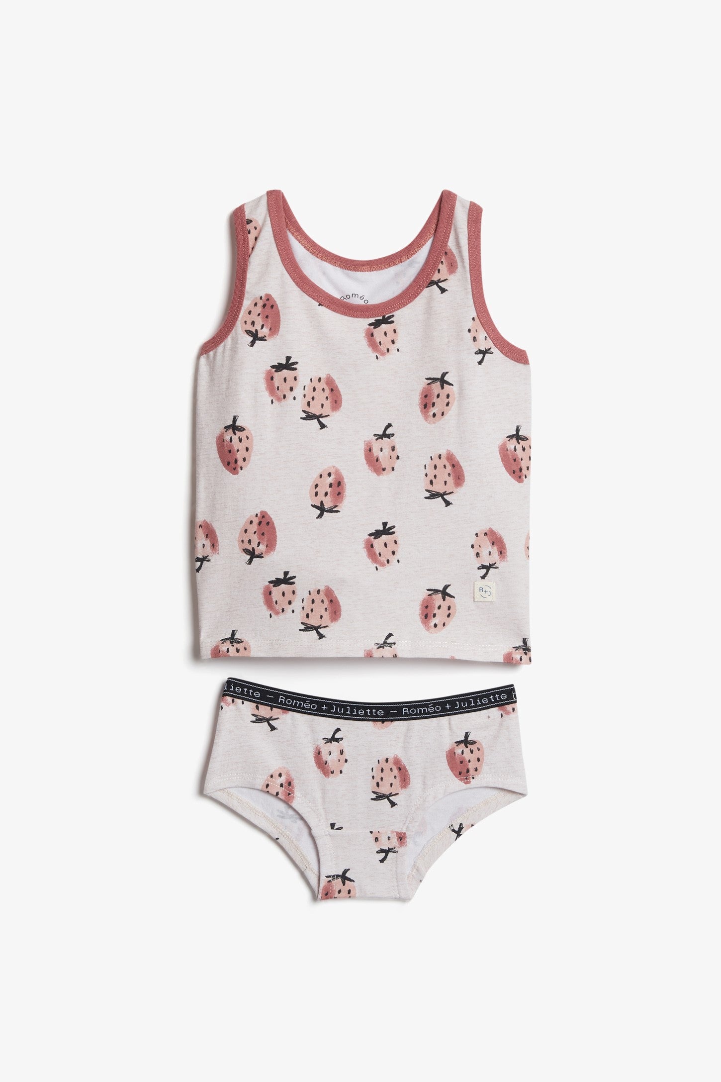 Ensemble camisole et culotte - Enfant fille && OATMEAL