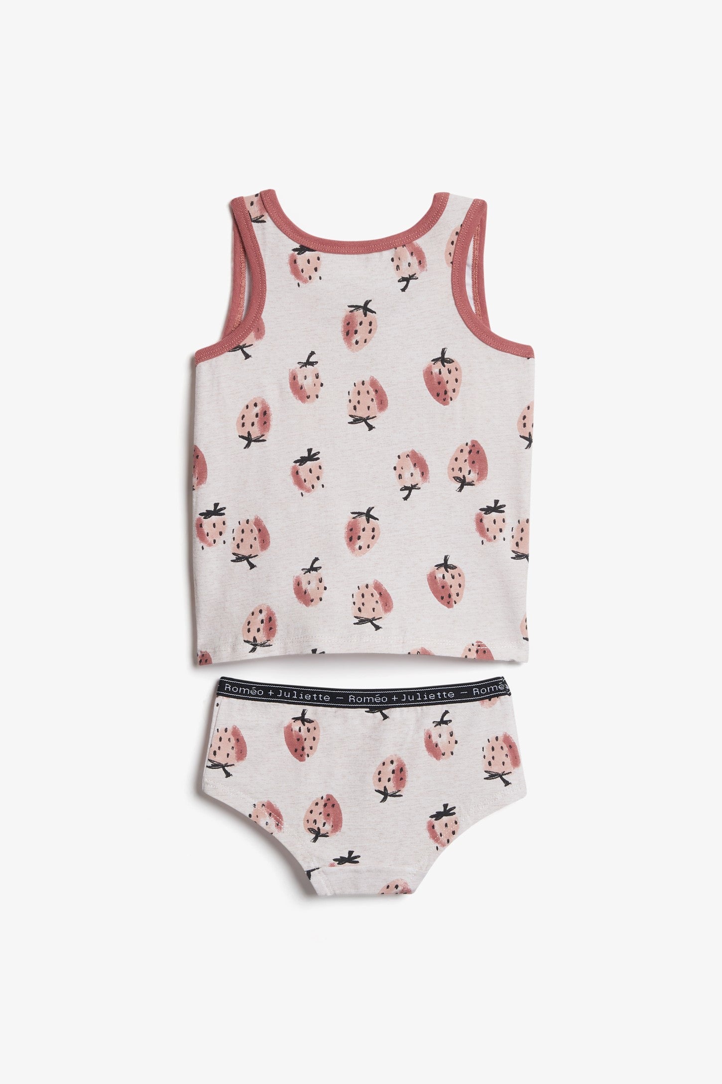 Ensemble camisole et culotte - Enfant fille && OATMEAL