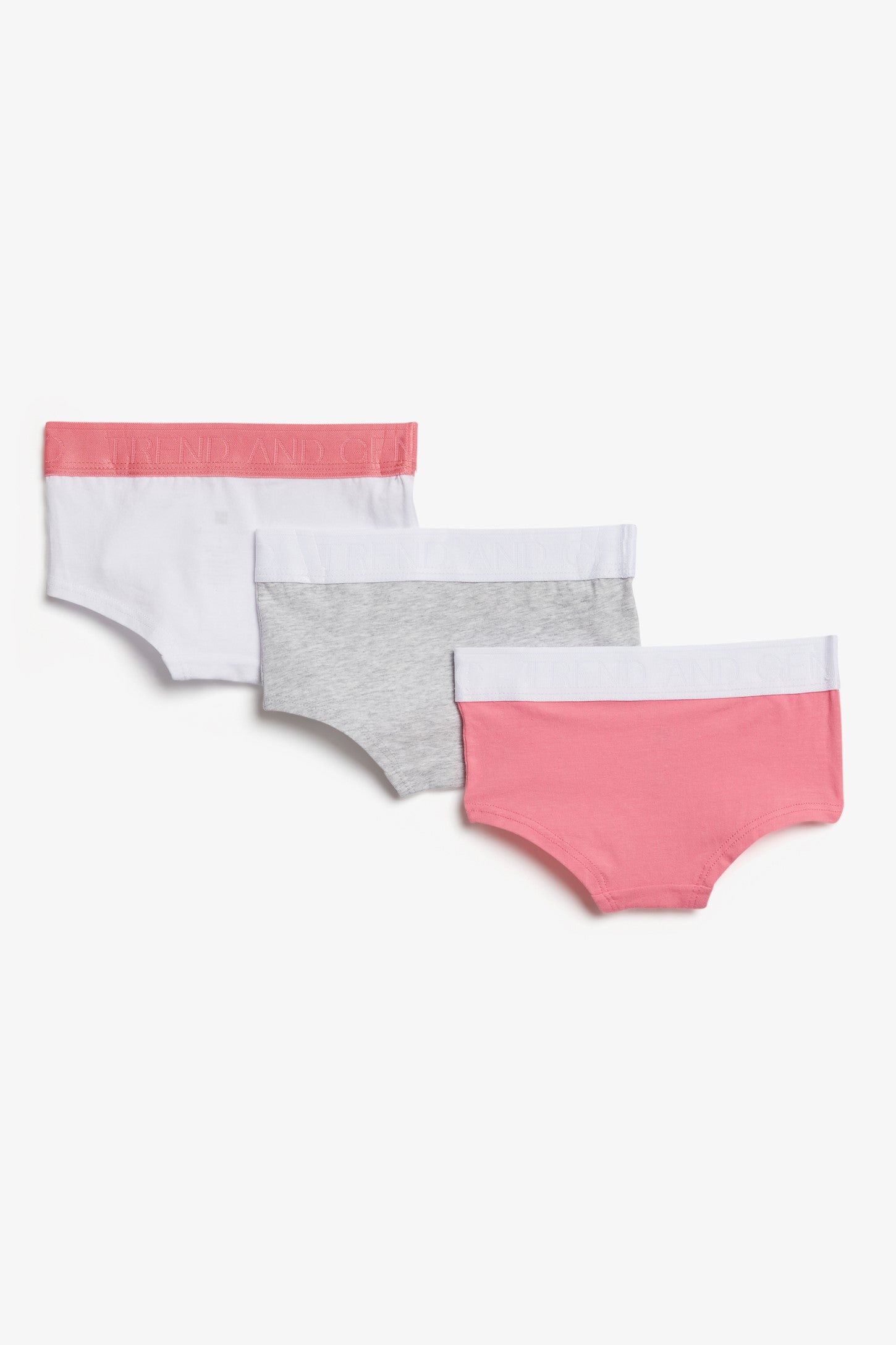 Lot de 3 culottes - Femme && ROSE FUCHSIA