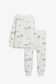 Pyjama 2-pièces en coton bio, 2/30$ - Bébé && BLANC
