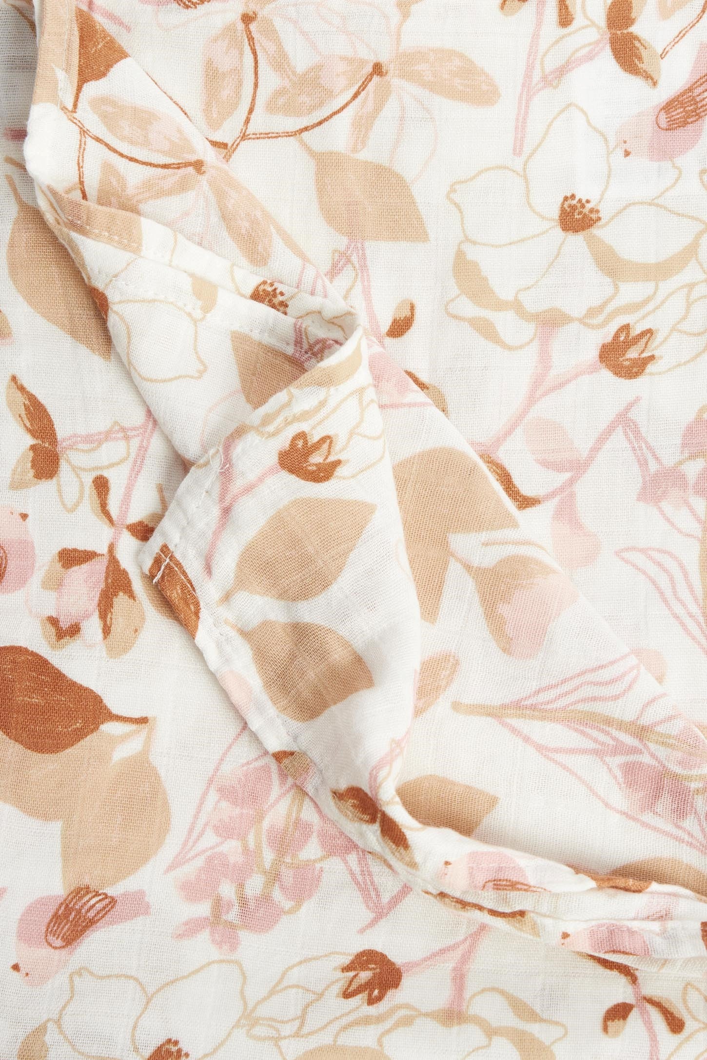 Couverture mousseline en bamboo et coton - Bébé && MAUVE PALE